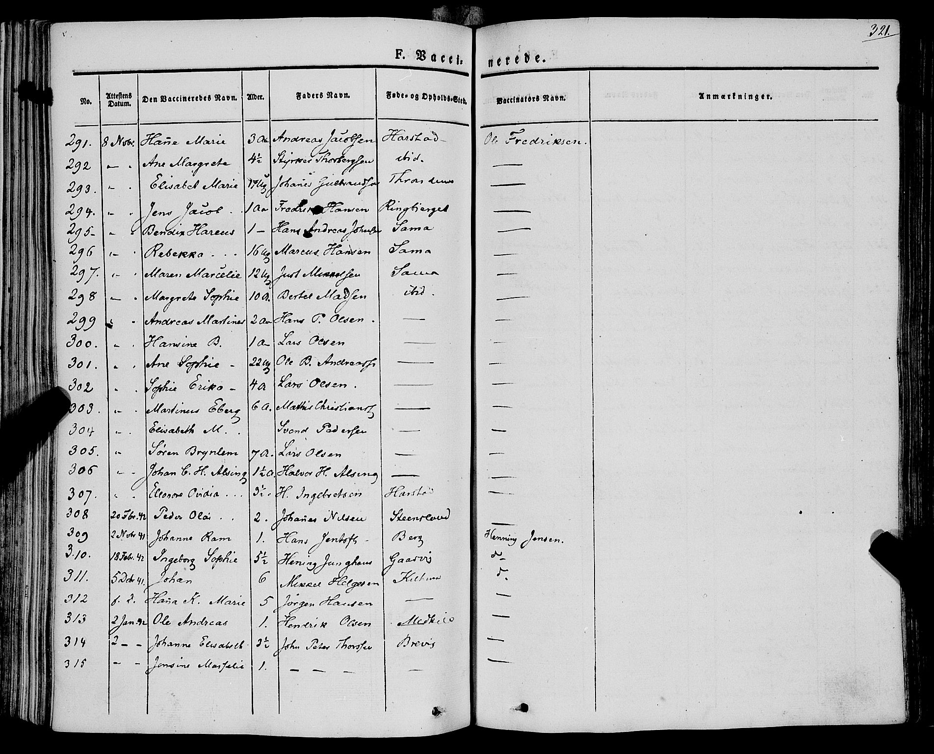 Trondenes sokneprestkontor, SATØ/S-1319/H/Ha/L0009kirke: Parish register (official) no. 9, 1841-1852, p. 321