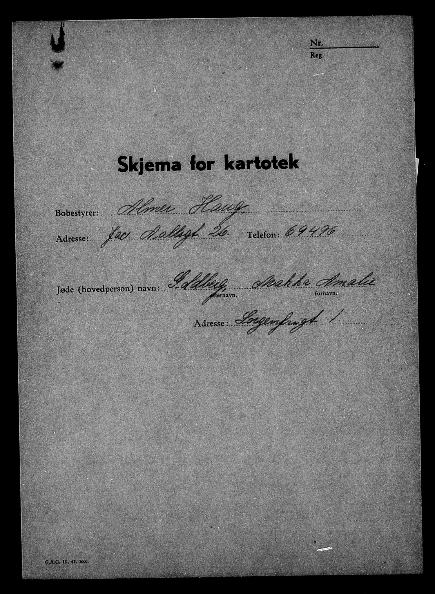 Justisdepartementet, Tilbakeføringskontoret for inndratte formuer, AV/RA-S-1564/H/Hc/Hcc/L0939: --, 1945-1947, p. 233