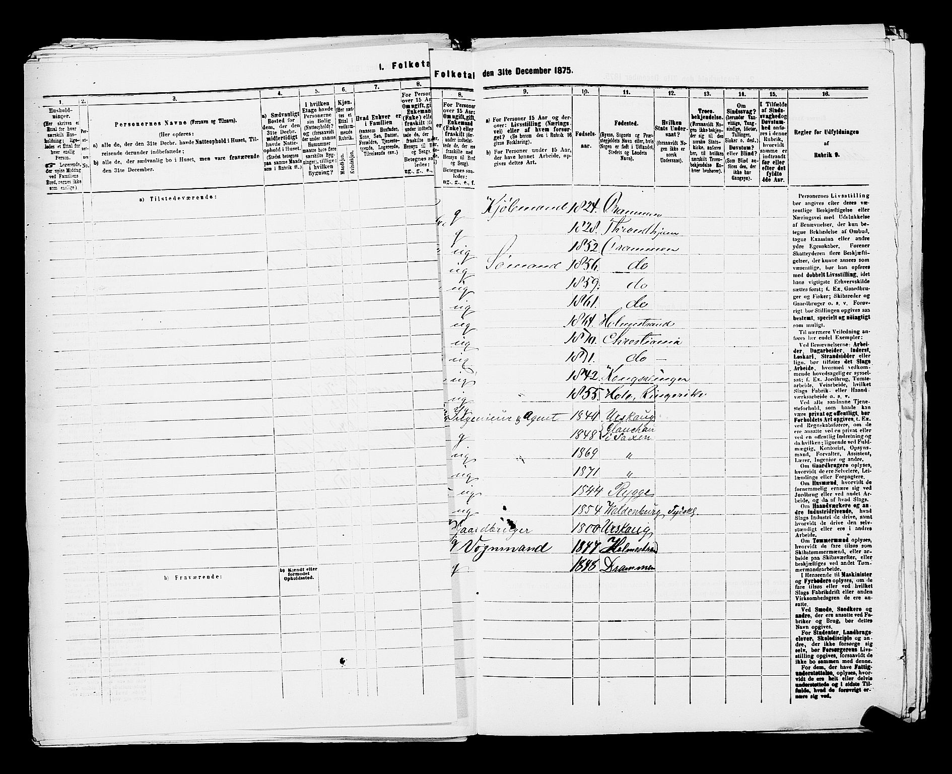 RA, 1875 census for 0301 Kristiania, 1875, p. 4967