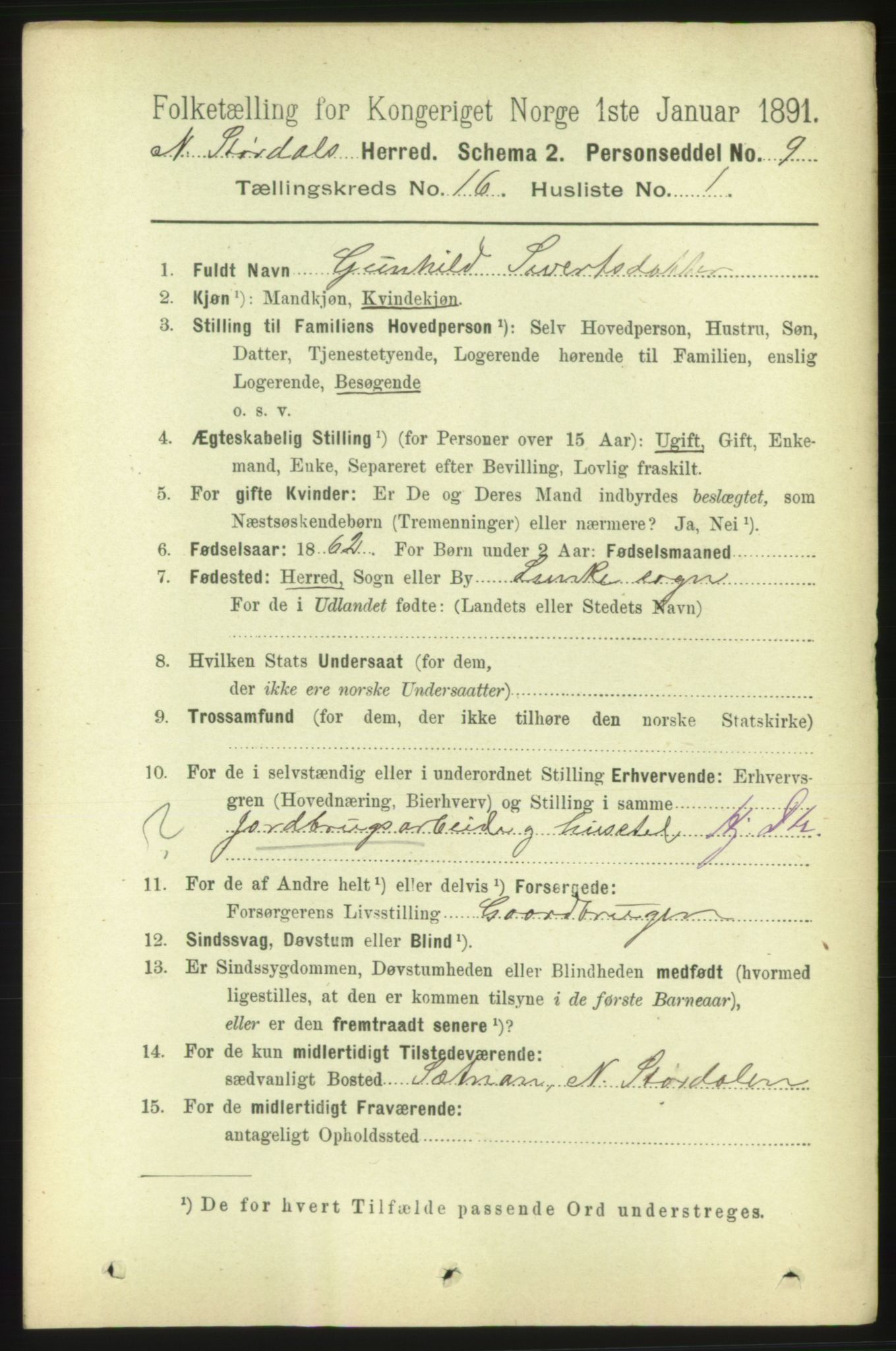 RA, 1891 census for 1714 Nedre Stjørdal, 1891, p. 7541