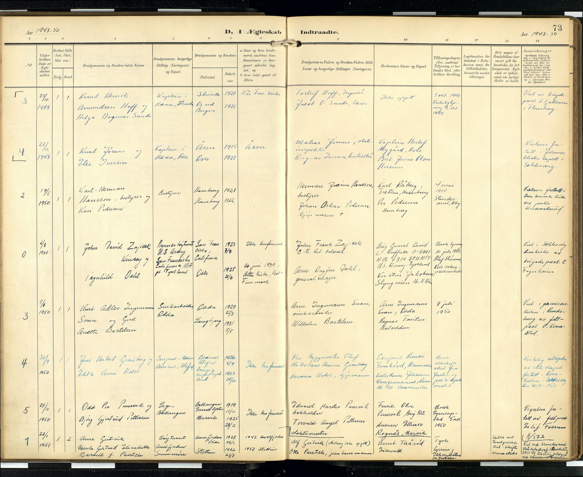 Den norske sjømannsmisjon i utlandet/Hamburg, AV/SAB-SAB/PA-0107/H/Ha/L0001: Parish register (official) no. A 1, 1907-1951, p. 72b-73a