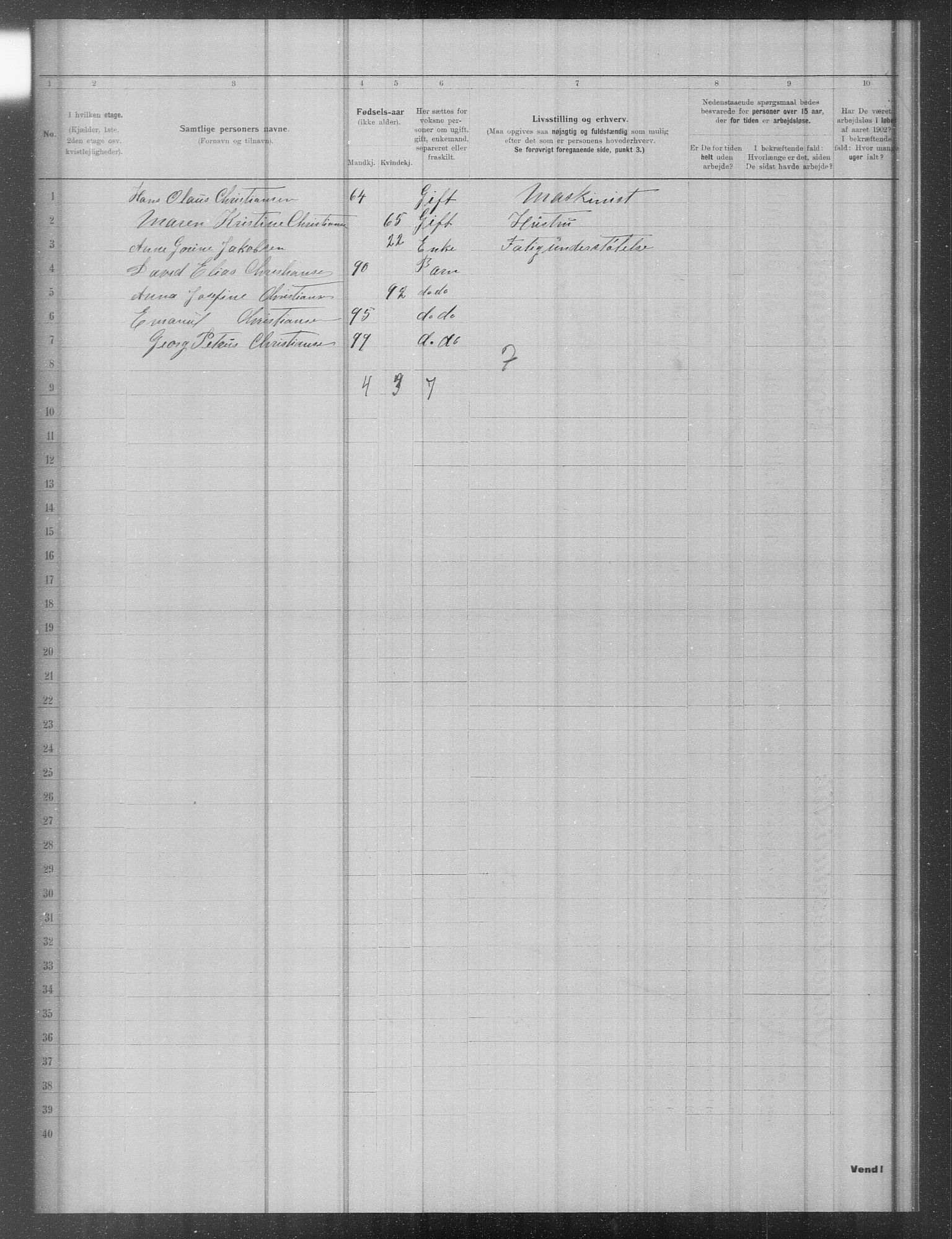 OBA, Municipal Census 1902 for Kristiania, 1902, p. 13182