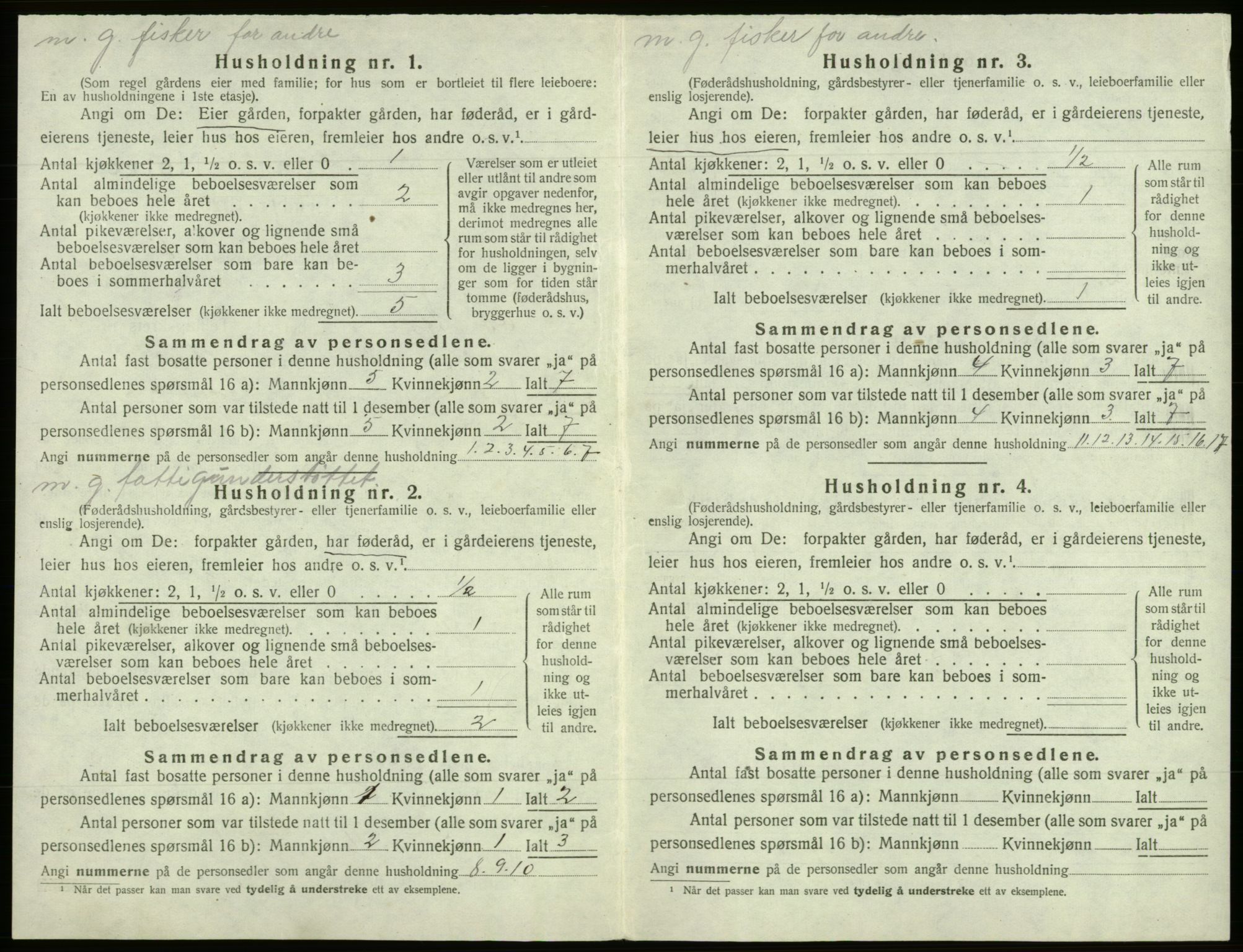 SAB, 1920 census for Os, 1920, p. 322