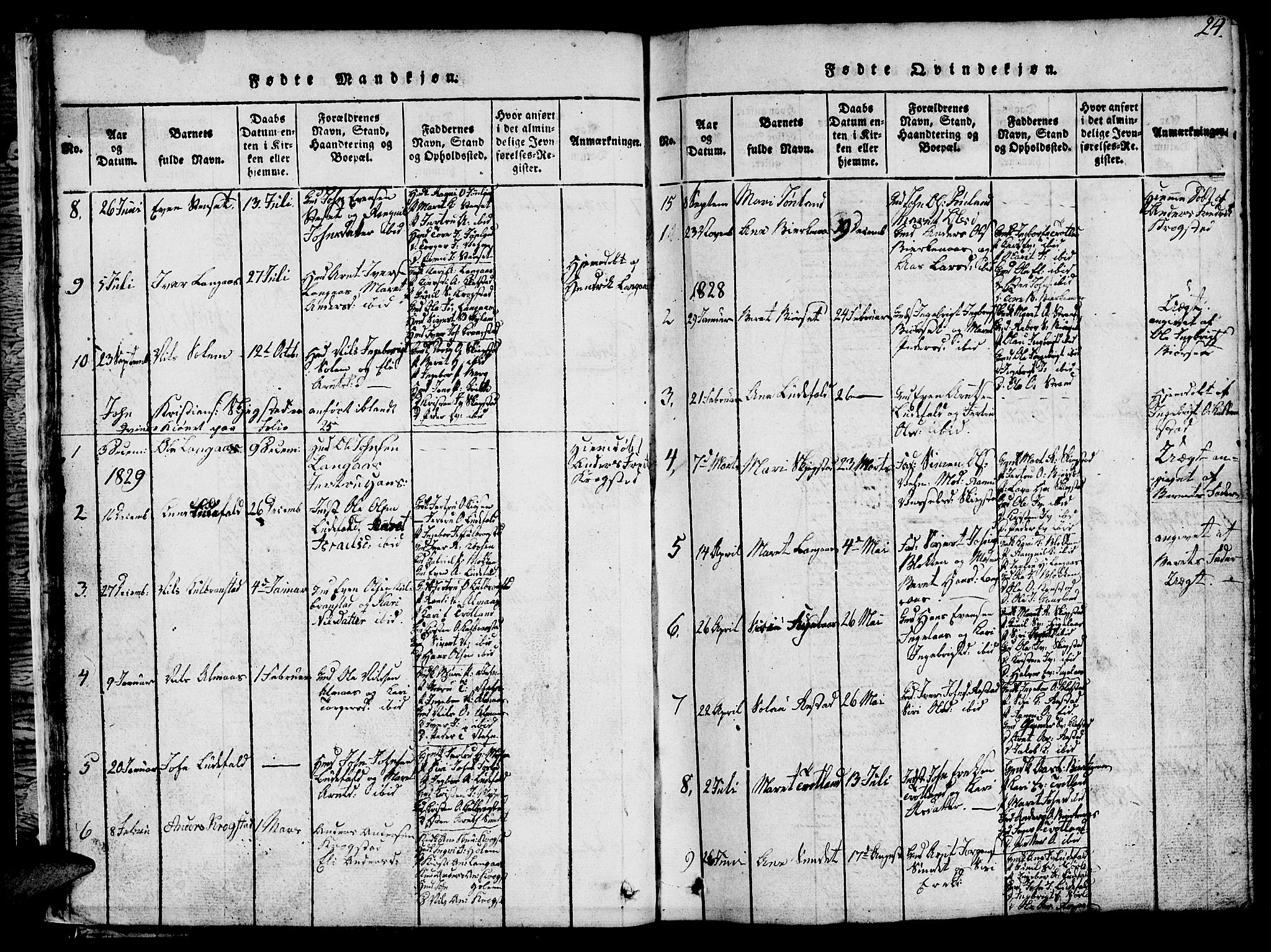 Ministerialprotokoller, klokkerbøker og fødselsregistre - Sør-Trøndelag, SAT/A-1456/694/L1130: Parish register (copy) no. 694C02, 1816-1857, p. 24