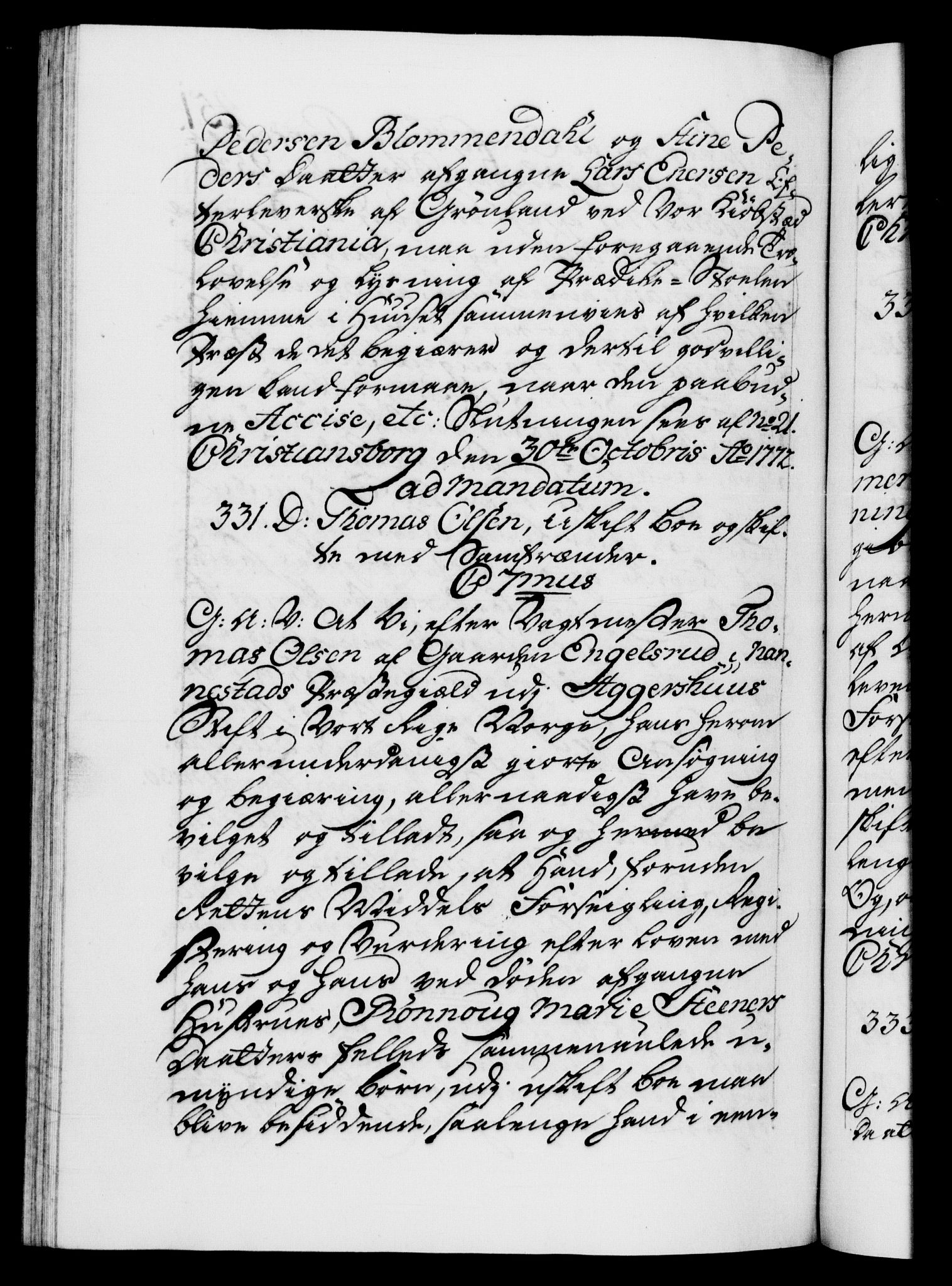 Danske Kanselli 1572-1799, RA/EA-3023/F/Fc/Fca/Fcaa/L0045: Norske registre "Norske eller 3. dept.s åpne brev, 1771-1773, p. 451b