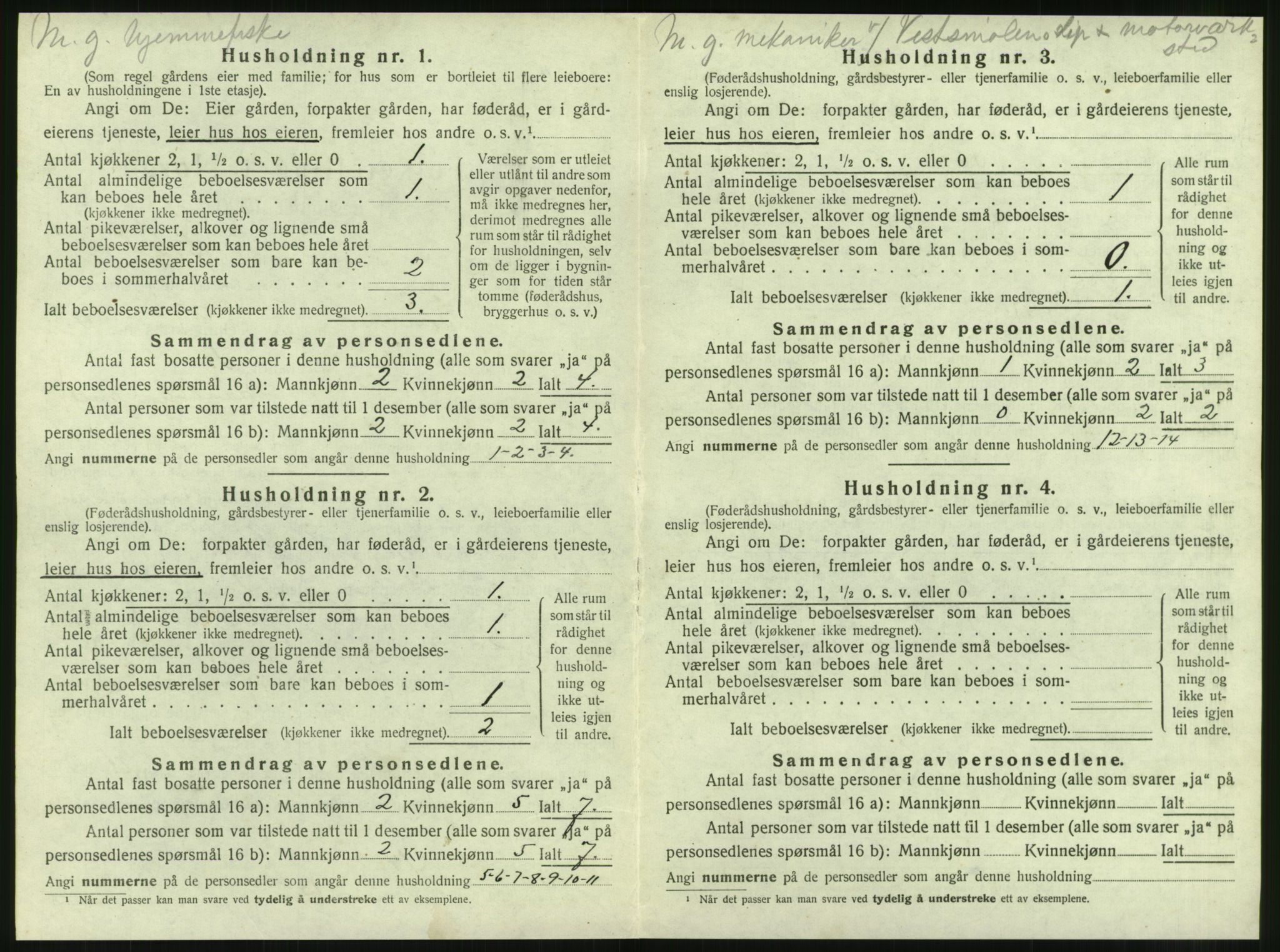 SAT, 1920 census for Brattvær, 1920, p. 305