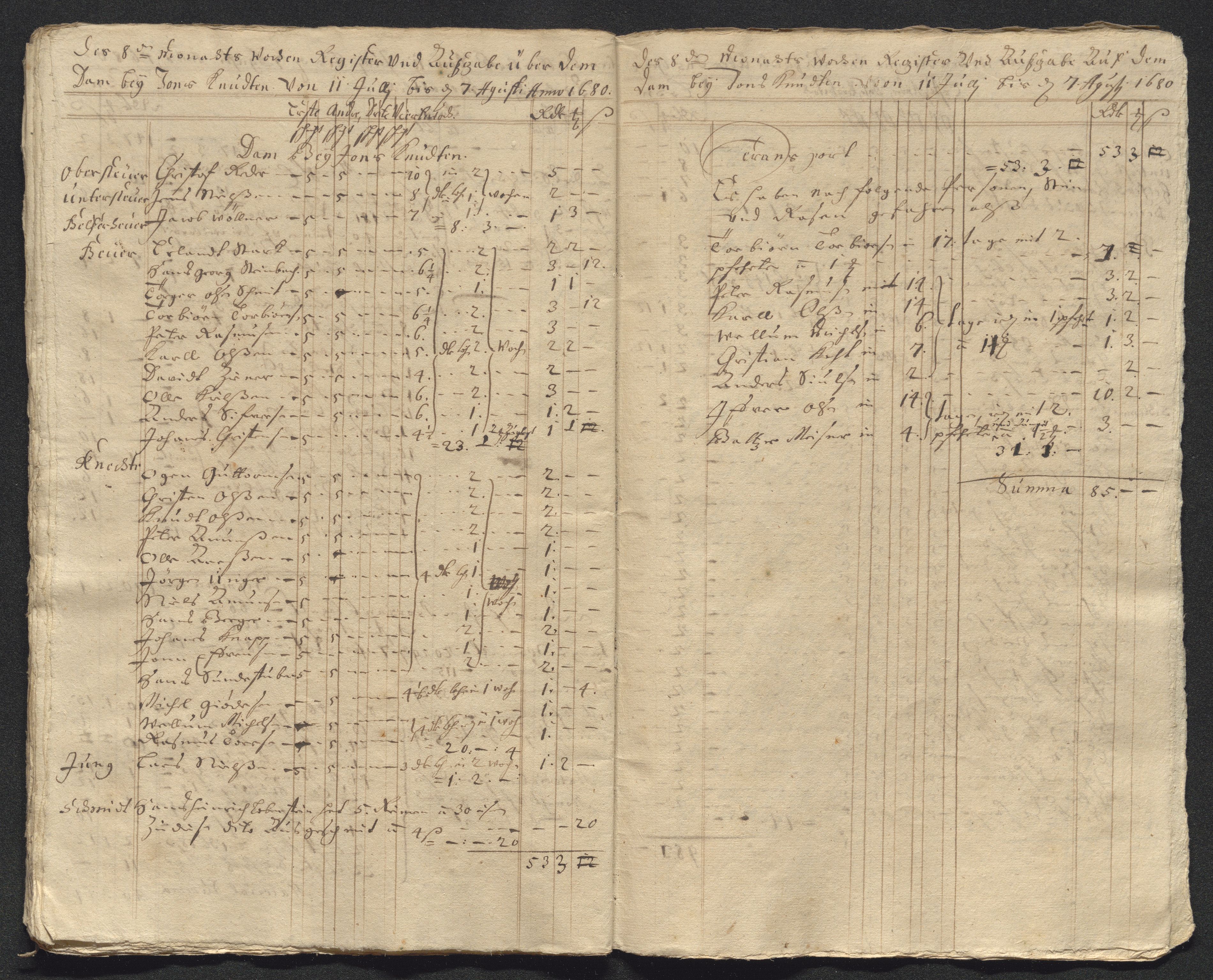 Kongsberg Sølvverk 1623-1816, AV/SAKO-EA-3135/001/D/Dc/Dcd/L0047: Utgiftsregnskap for gruver m.m. , 1679-1680, p. 483
