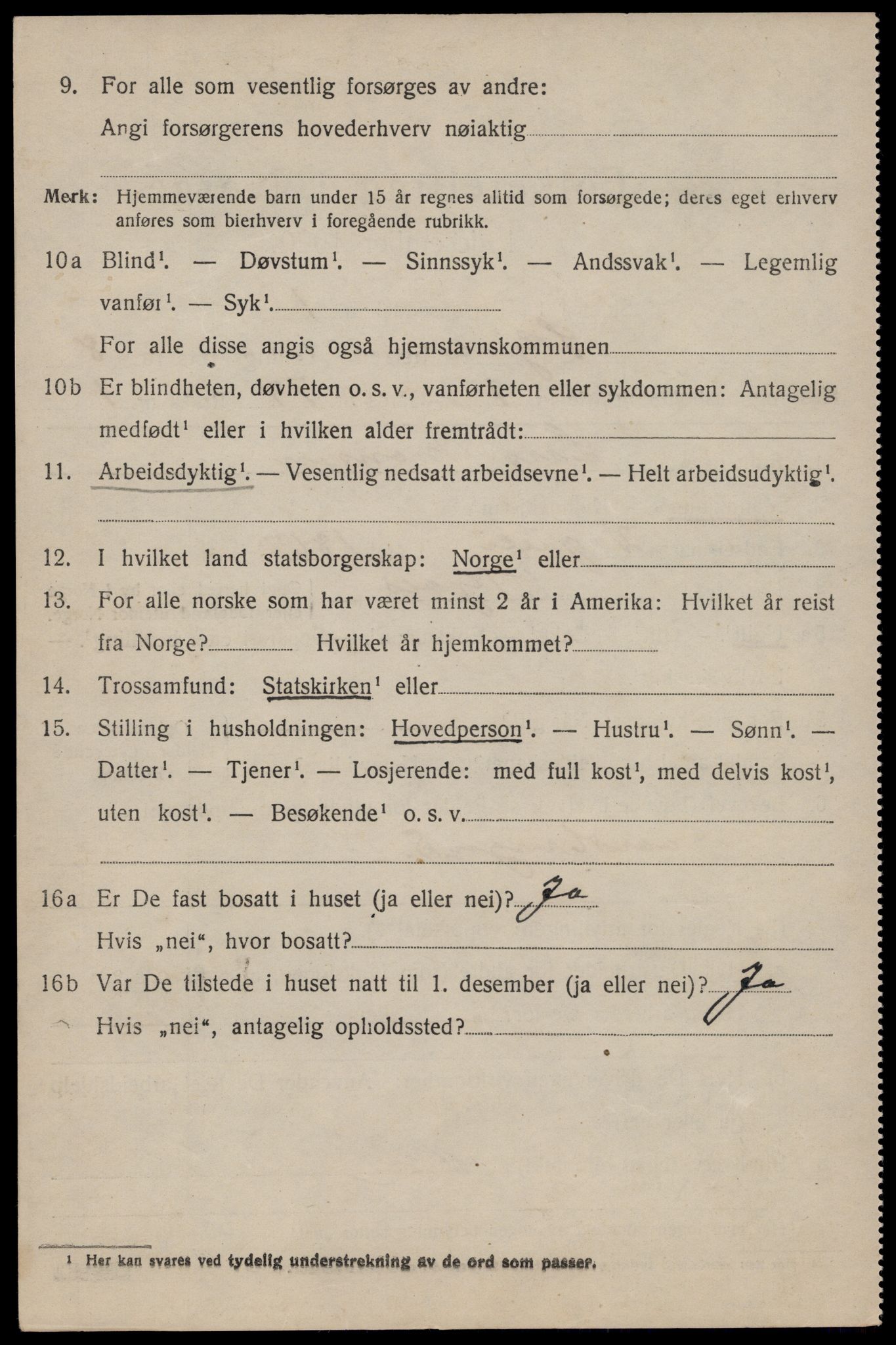 SAST, 1920 census for Skjold, 1920, p. 4185