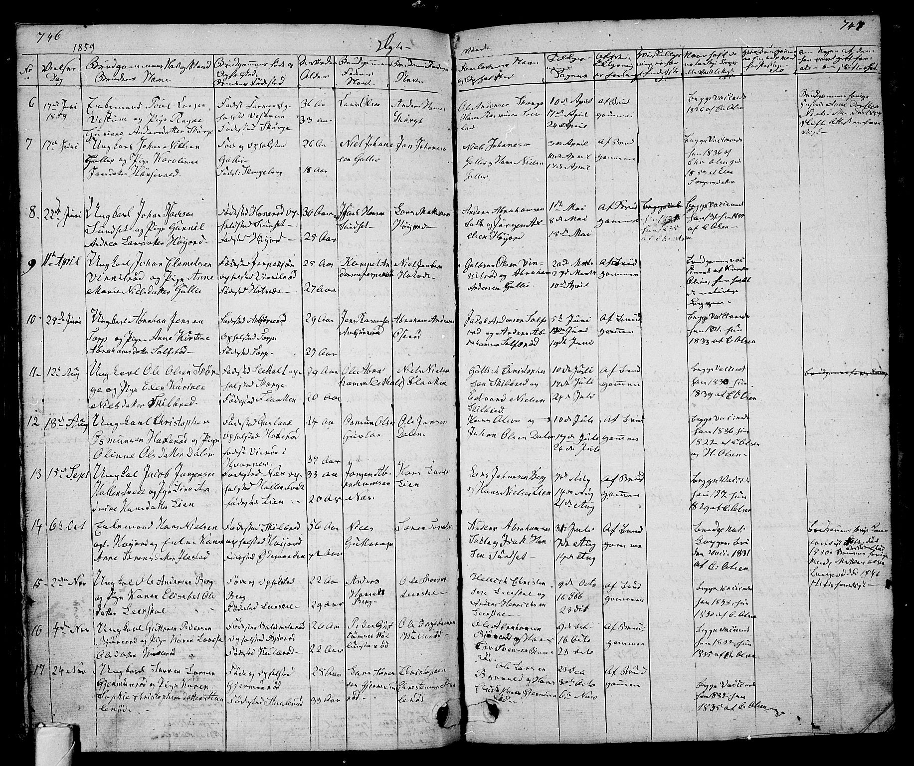 Andebu kirkebøker, AV/SAKO-A-336/G/Ga/L0003: Parish register (copy) no. I 3, 1832-1867, p. 746-747