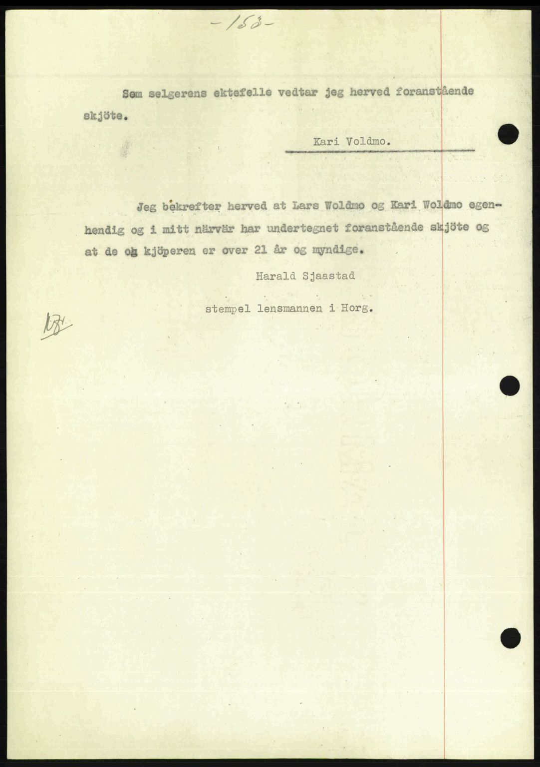 Gauldal sorenskriveri, SAT/A-0014/1/2/2C: Mortgage book no. A3, 1947-1947, Diary no: : 309/1947