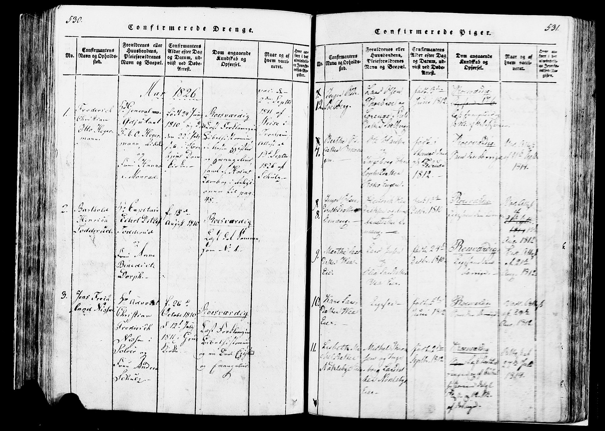 Løten prestekontor, SAH/PREST-022/K/Ka/L0005: Parish register (official) no. 5, 1814-1832, p. 530-531