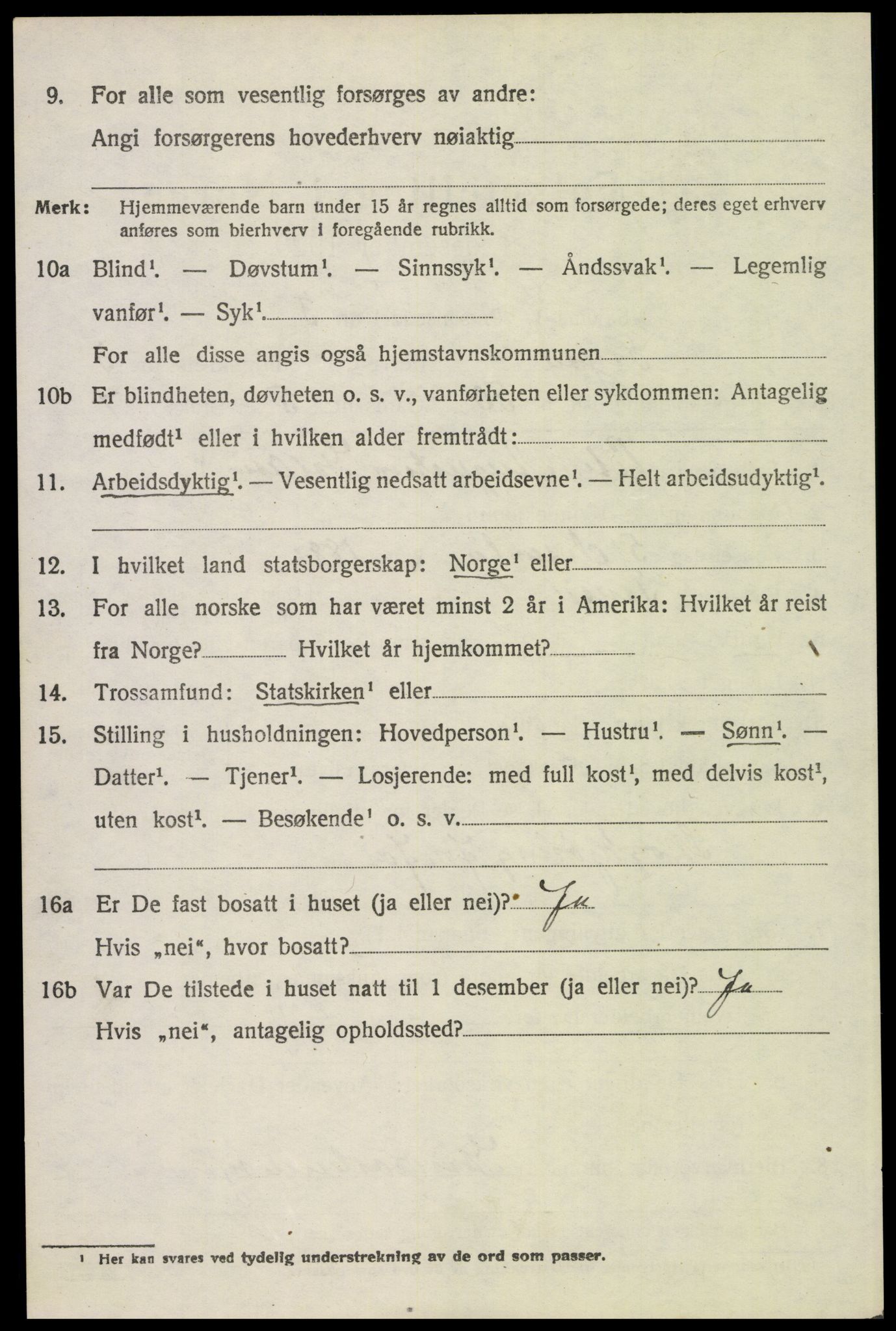 SAH, 1920 census for Trysil, 1920, p. 4070