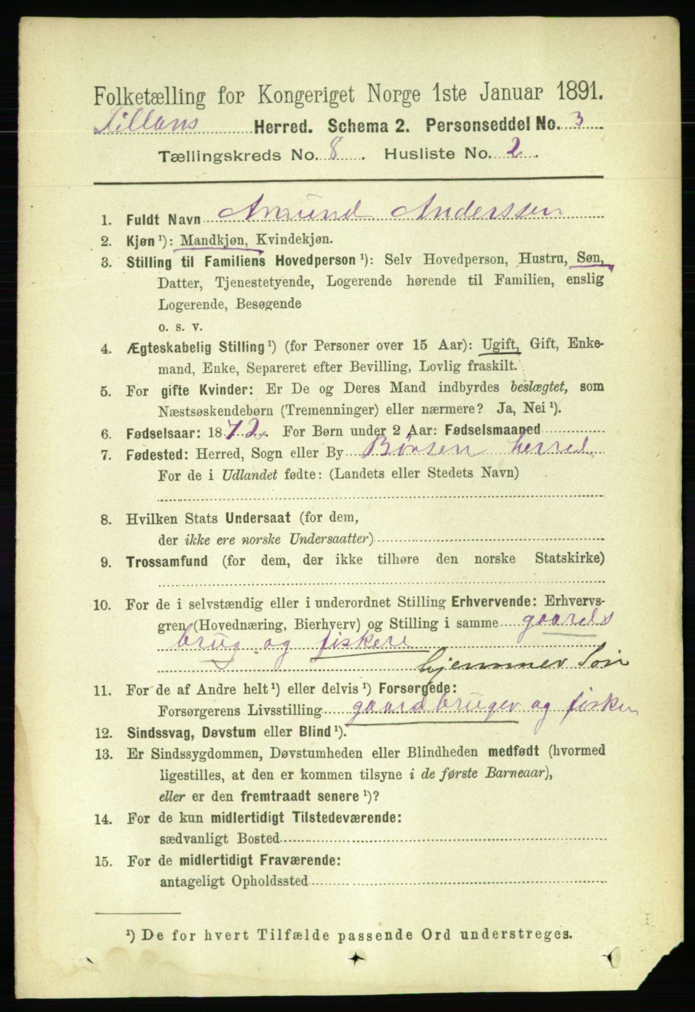 RA, 1891 census for 1616 Fillan, 1891, p. 1890