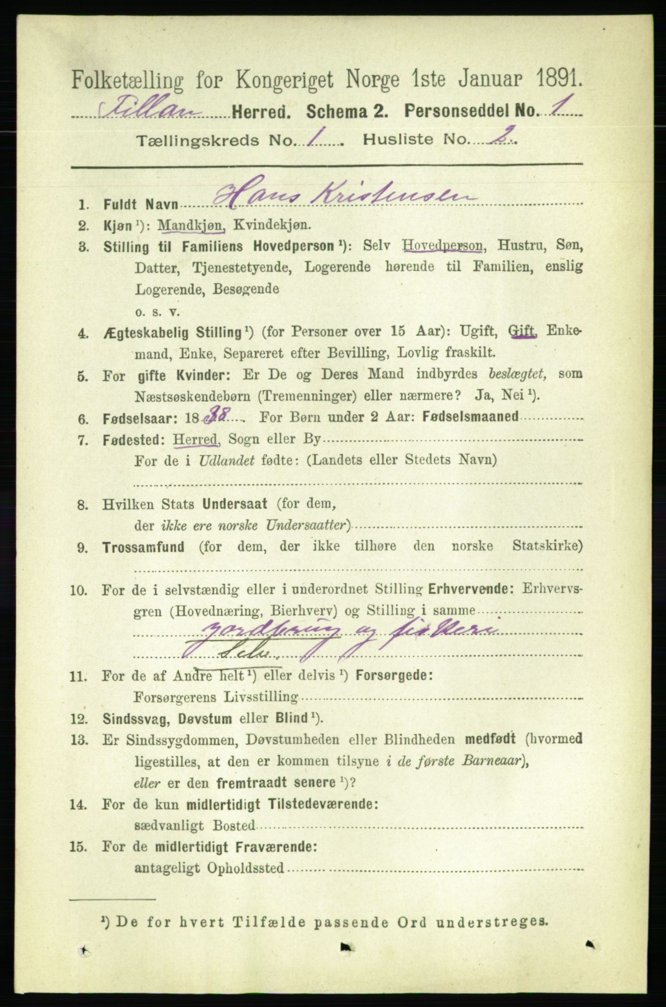 RA, 1891 census for 1616 Fillan, 1891, p. 54