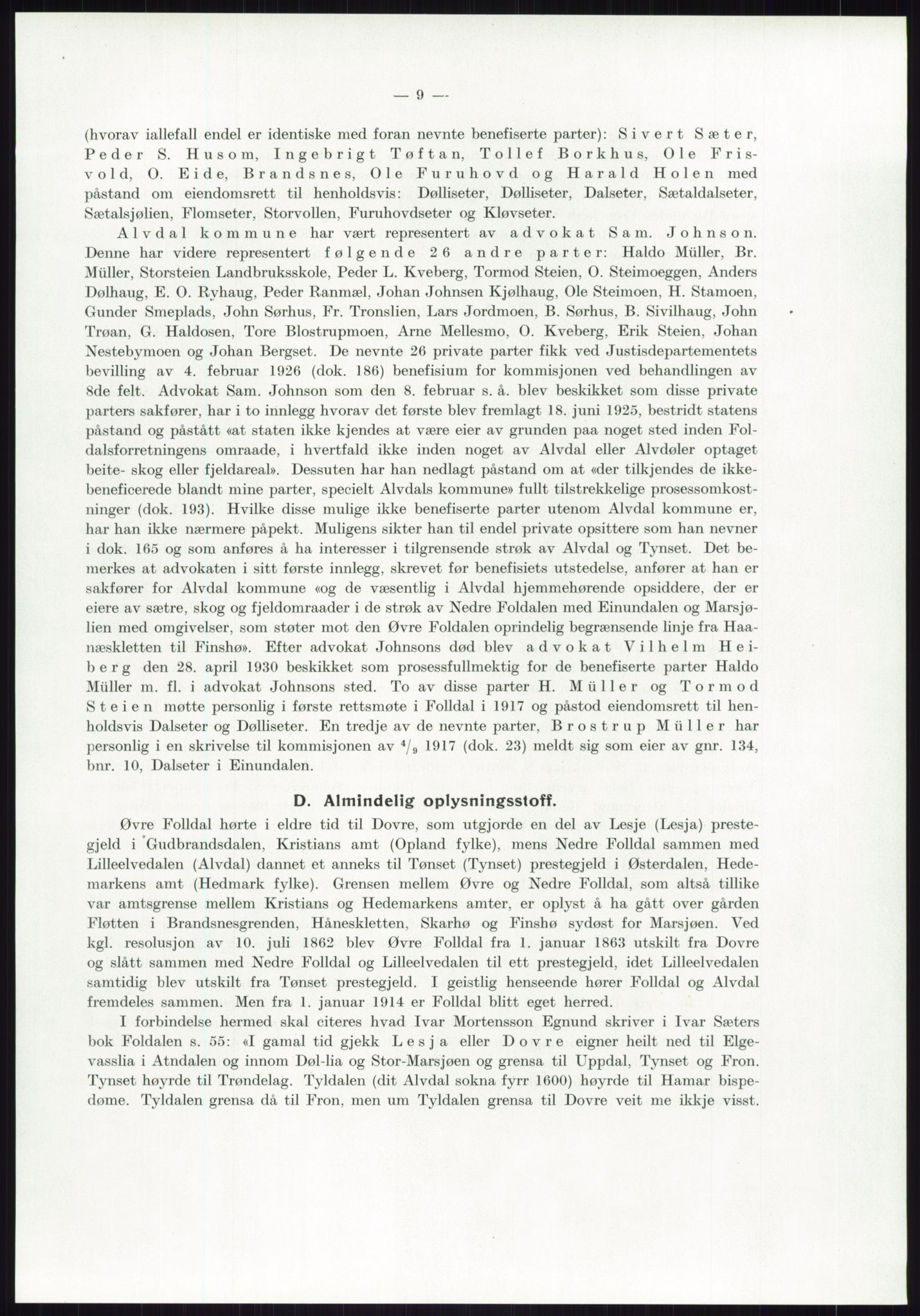 Høyfjellskommisjonen, AV/RA-S-1546/X/Xa/L0001: Nr. 1-33, 1909-1953, p. 3779