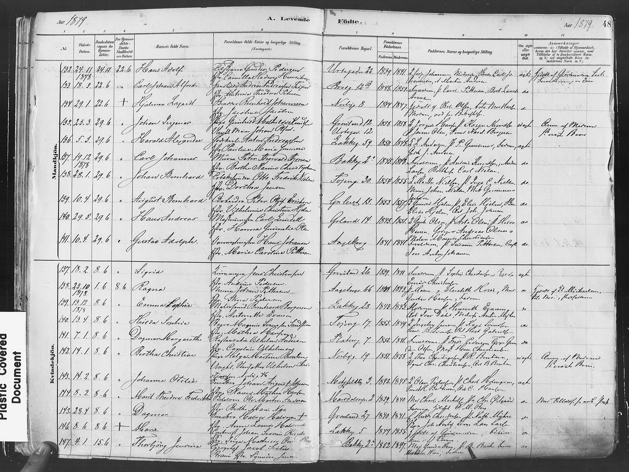 Grønland prestekontor Kirkebøker, SAO/A-10848/F/Fa/L0007: Parish register (official) no. 7, 1878-1888, p. 48