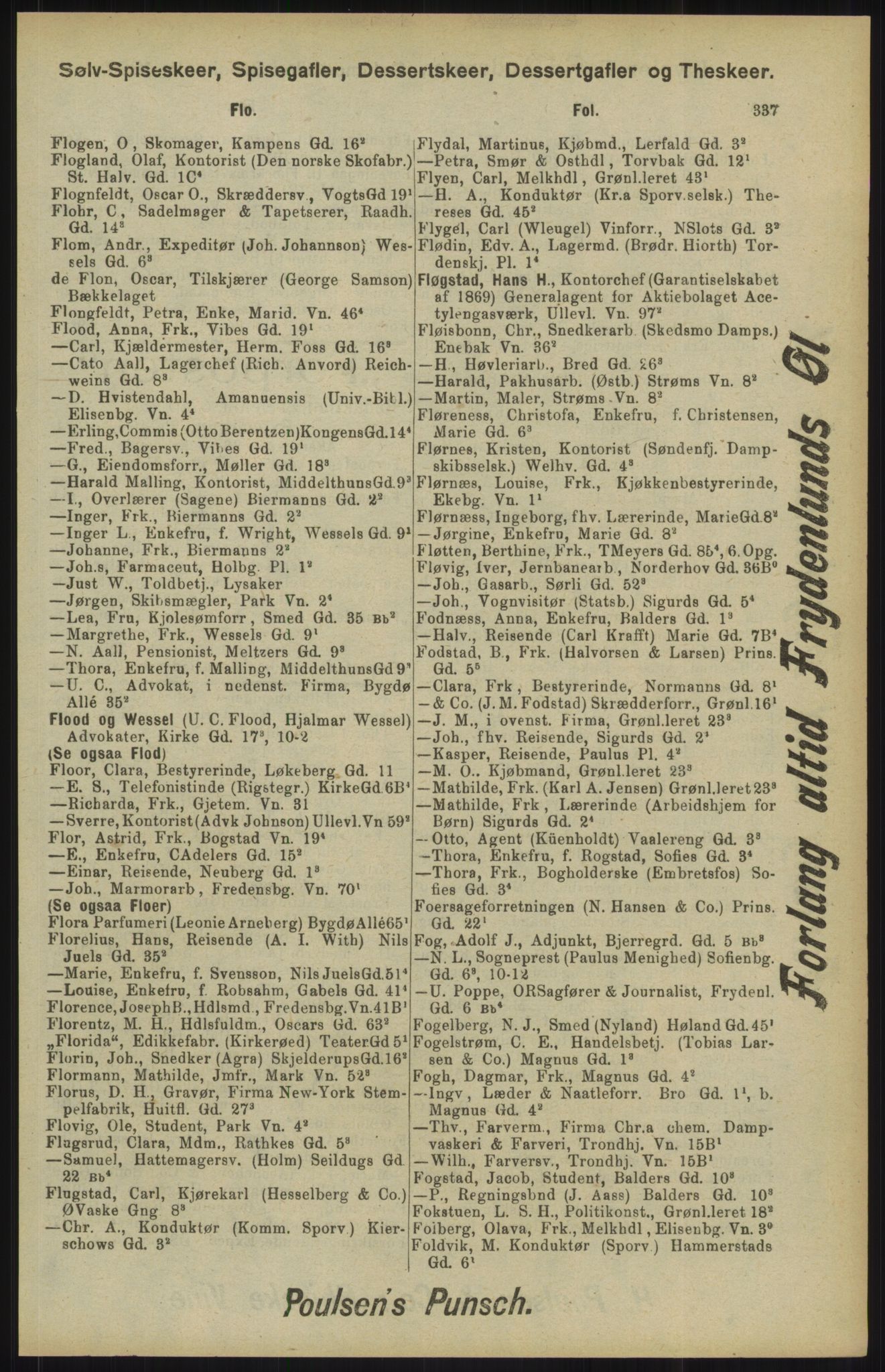 Kristiania/Oslo adressebok, PUBL/-, 1904, p. 337