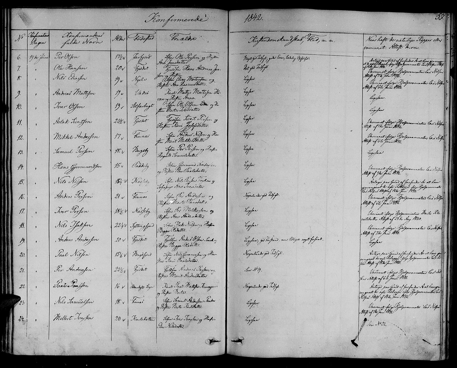 Nesseby sokneprestkontor, SATØ/S-1330/H/Ha/L0001kirke: Parish register (official) no. 1, 1838-1855, p. 56