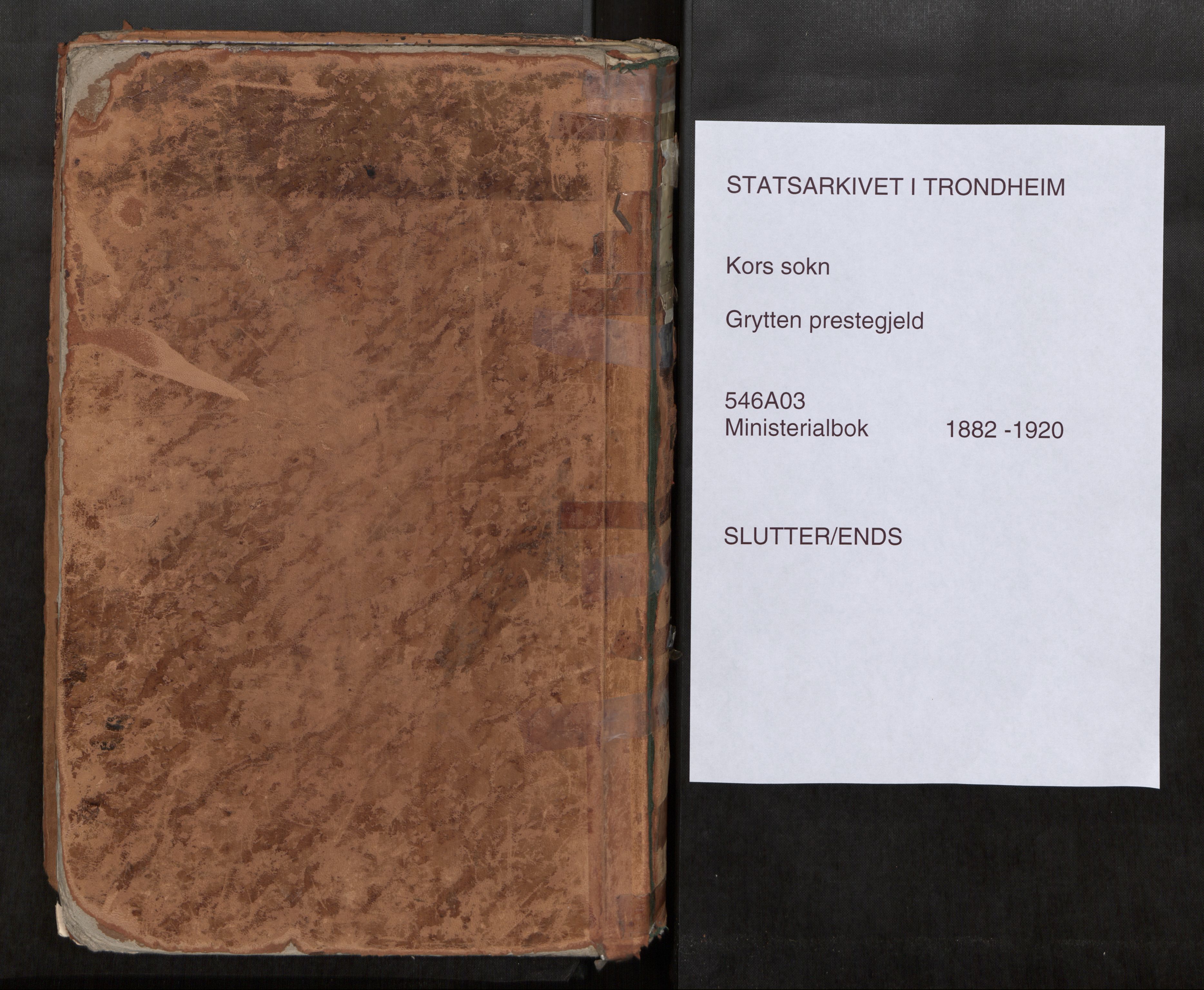 Ministerialprotokoller, klokkerbøker og fødselsregistre - Møre og Romsdal, AV/SAT-A-1454/546/L0599: Parish register (official) no. 546A03, 1882-1920