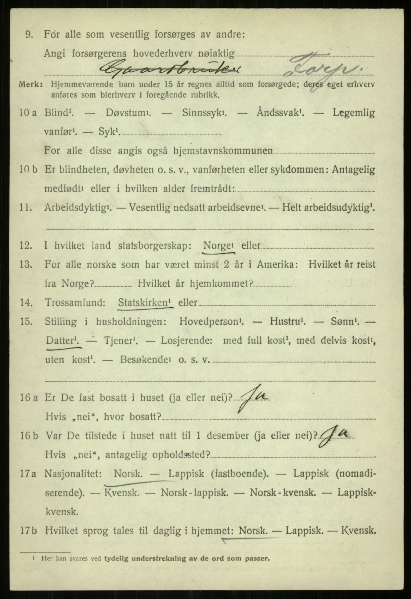 SATØ, 1920 census for Helgøy, 1920, p. 2265