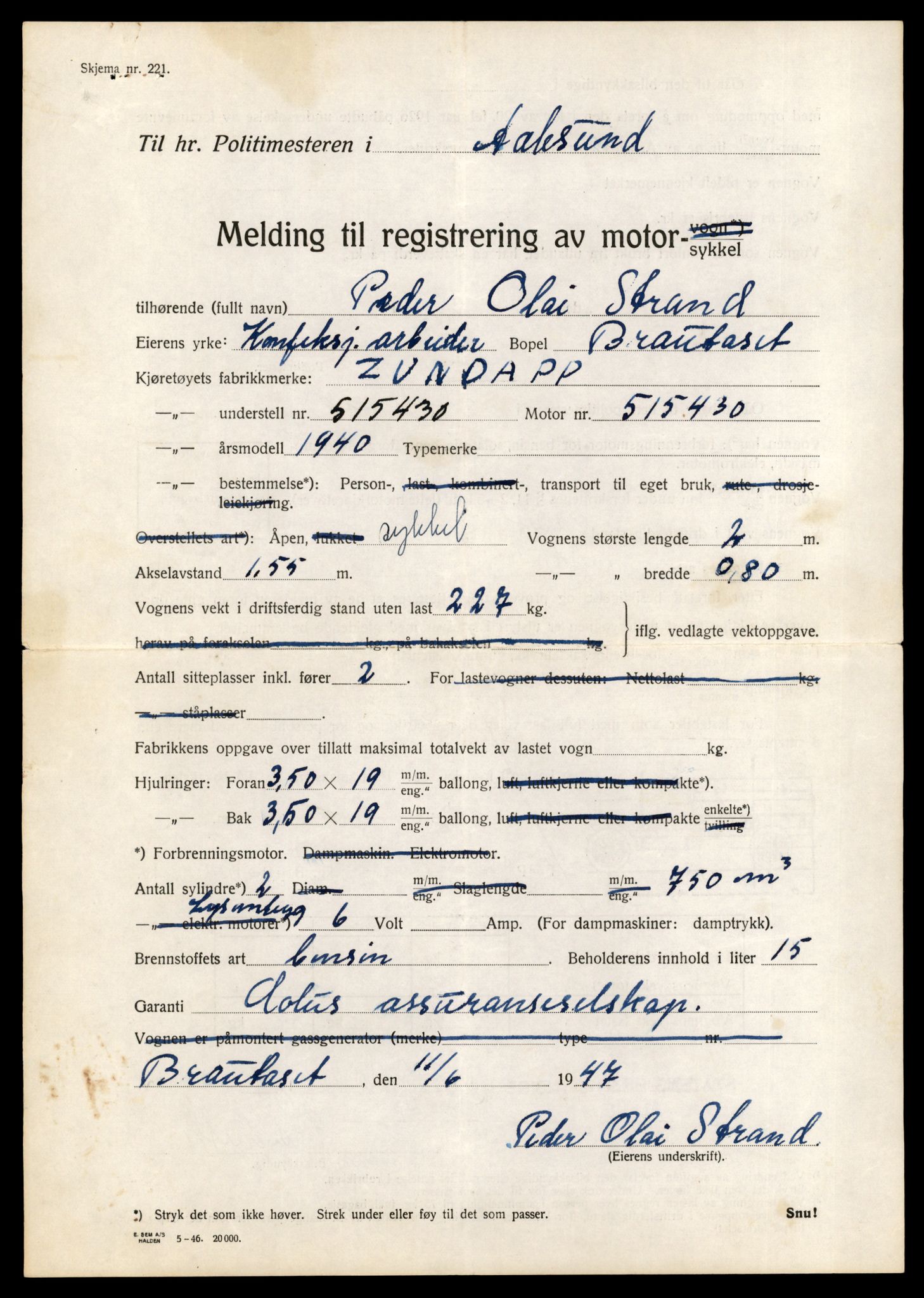 Møre og Romsdal vegkontor - Ålesund trafikkstasjon, AV/SAT-A-4099/F/Fe/L0042: Registreringskort for kjøretøy T 13906 - T 14079, 1927-1998, p. 917
