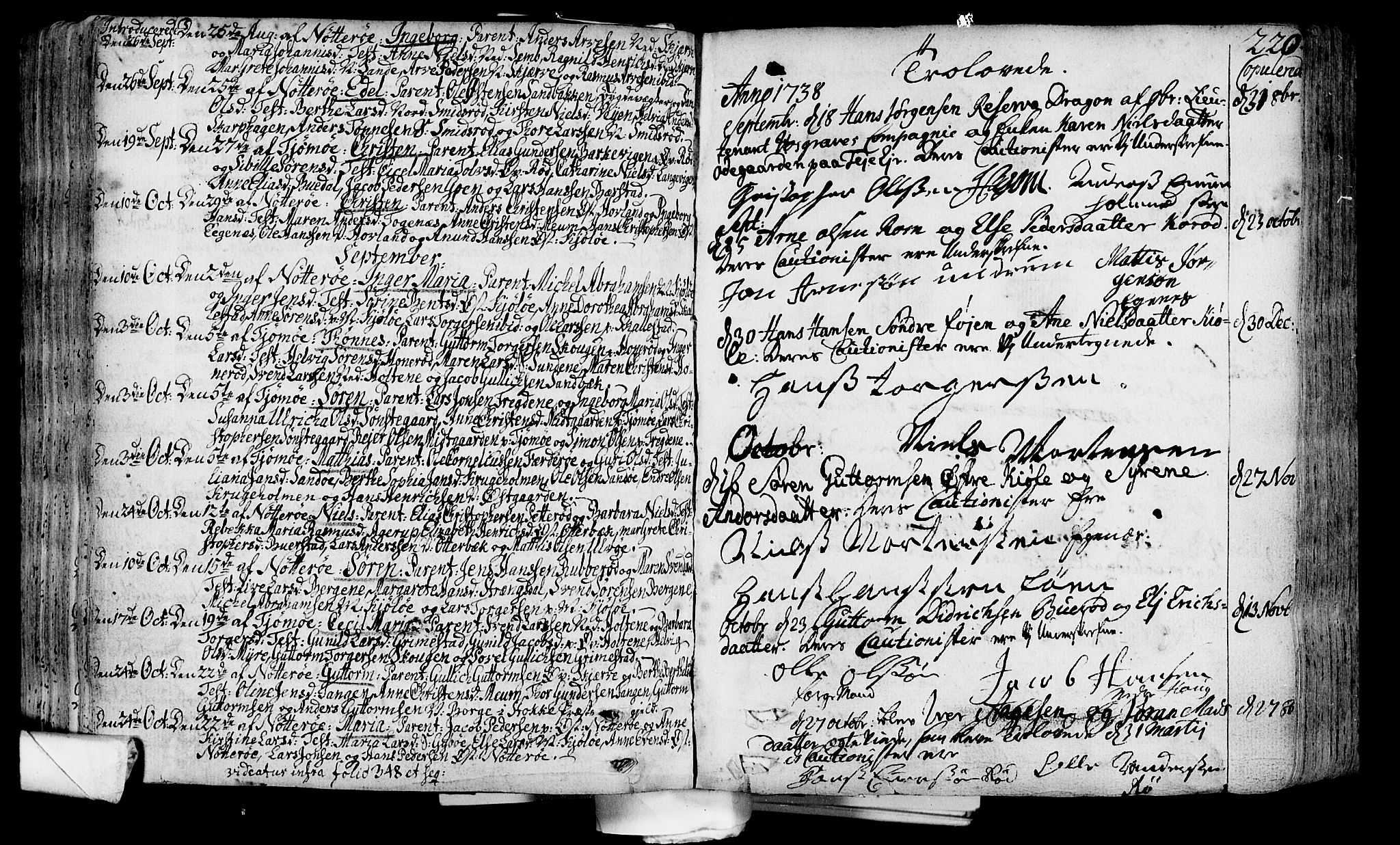 Nøtterøy kirkebøker, SAKO/A-354/F/Fa/L0002: Parish register (official) no. I 2, 1738-1790, p. 220