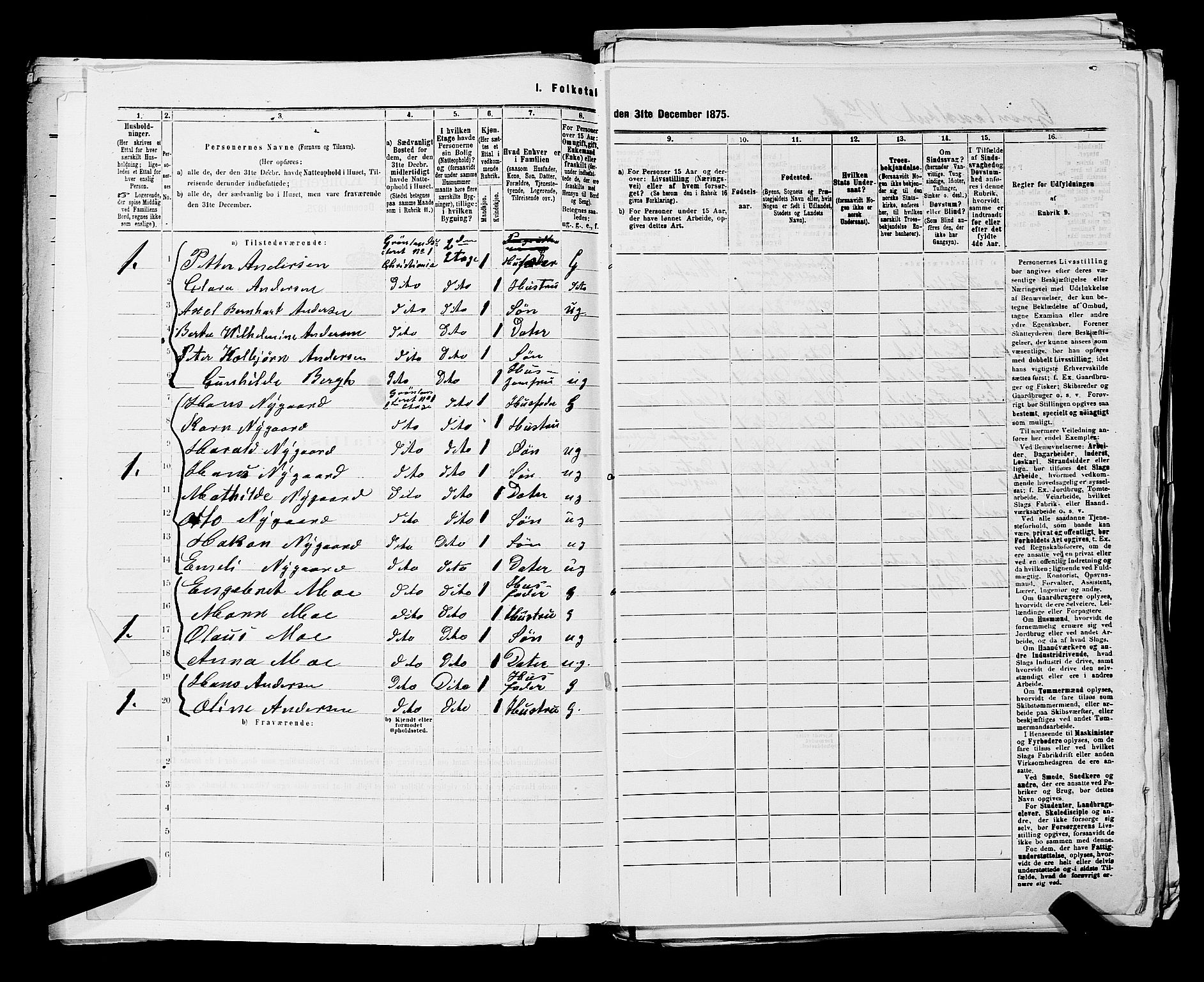 RA, 1875 census for 0301 Kristiania, 1875, p. 7579