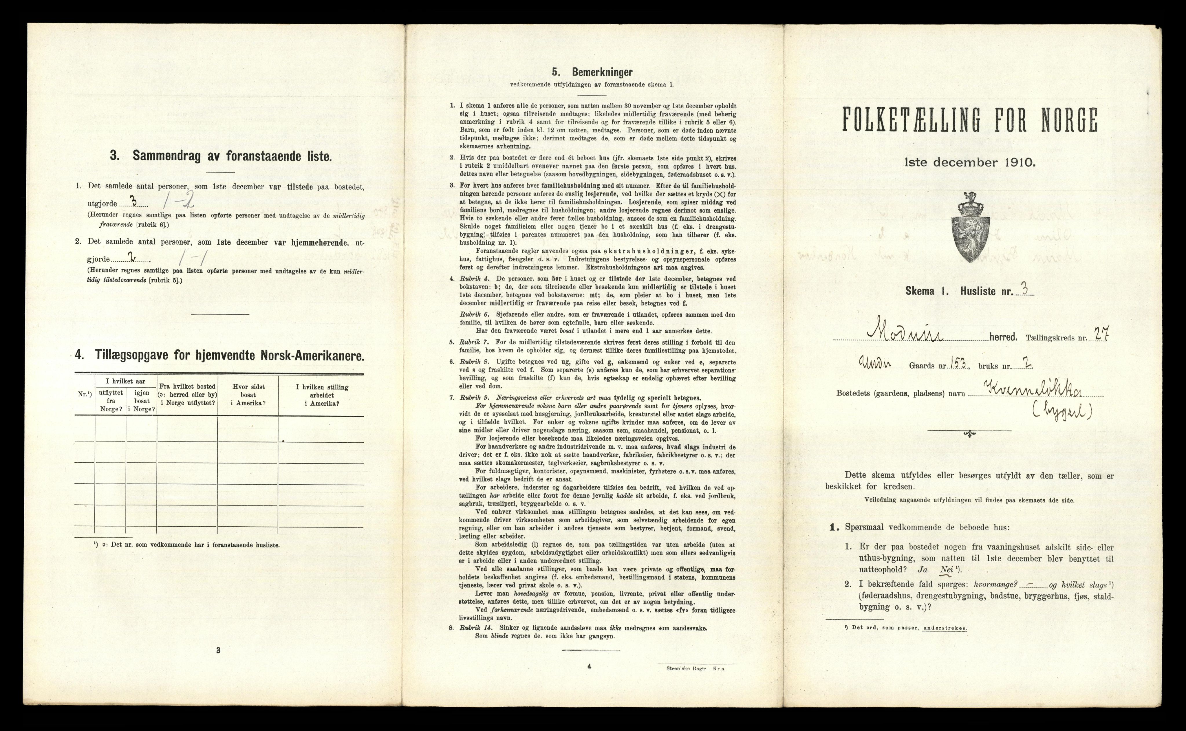 RA, 1910 census for Modum, 1910, p. 3750