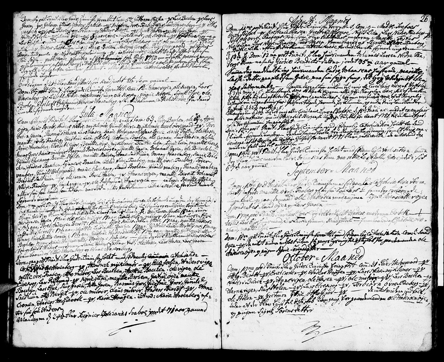 Jostedal sokneprestembete, SAB/A-80601/H/Haa/Haaa/L0002: Parish register (official) no. A 2, 1770-1806, p. 26