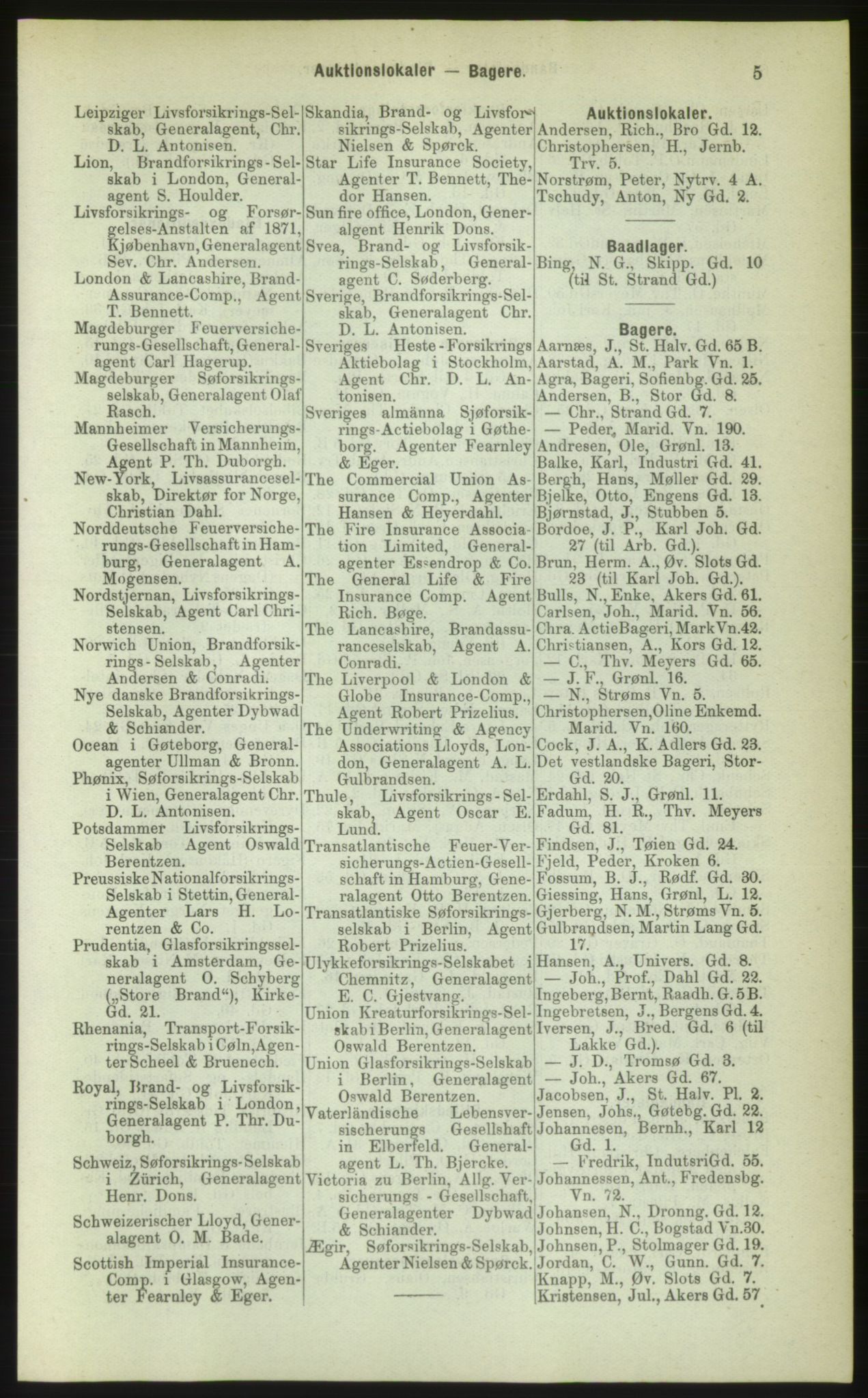 Kristiania/Oslo adressebok, PUBL/-, 1883, p. 5