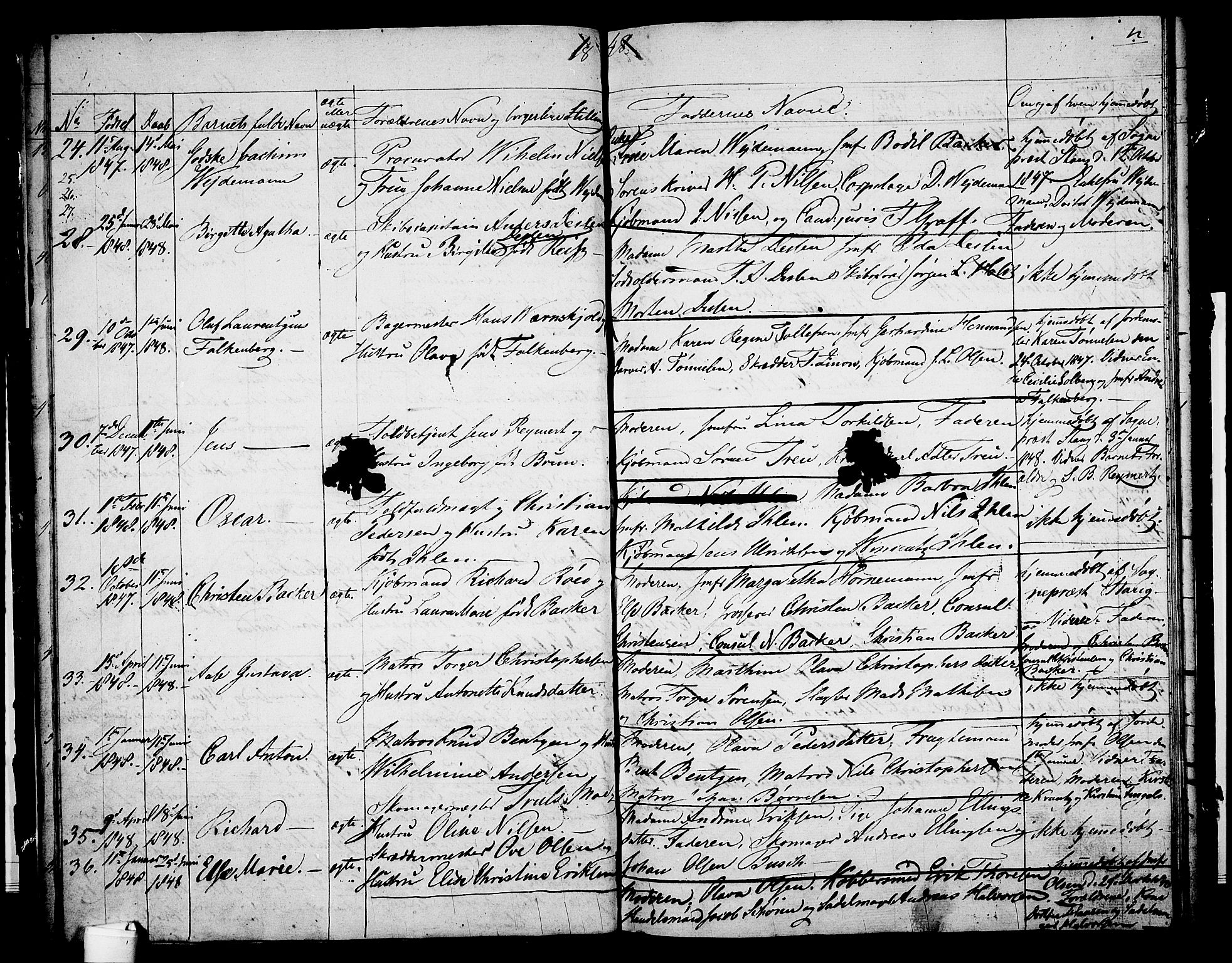 Holmestrand kirkebøker, AV/SAKO-A-346/G/Ga/L0002: Parish register (copy) no. 2, 1846-1849, p. 12