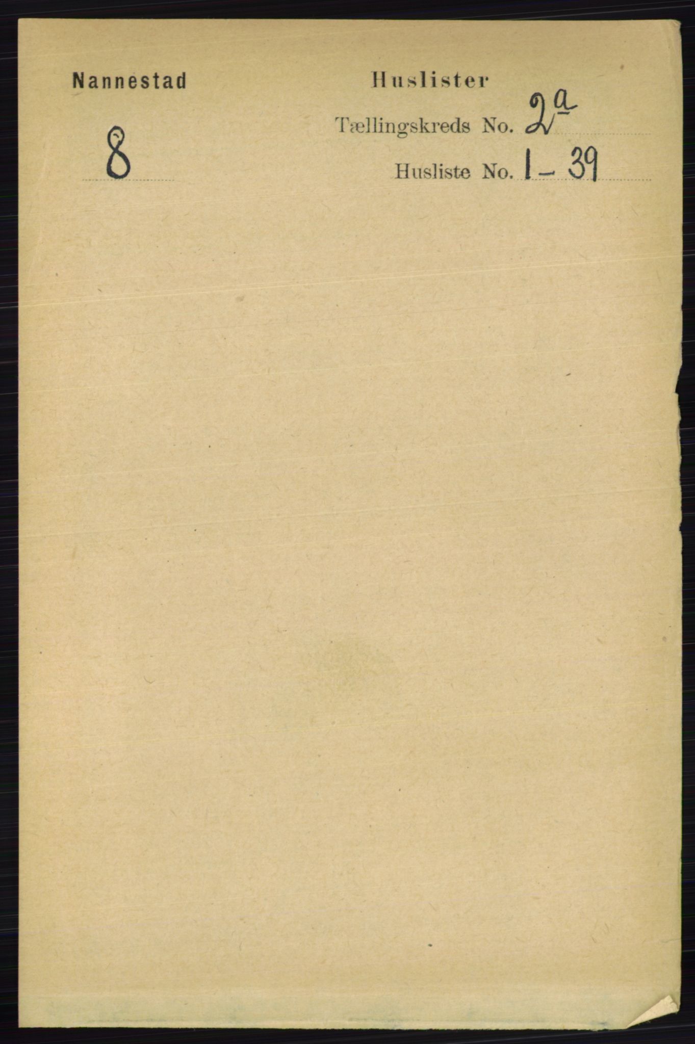 RA, 1891 census for 0238 Nannestad, 1891, p. 819
