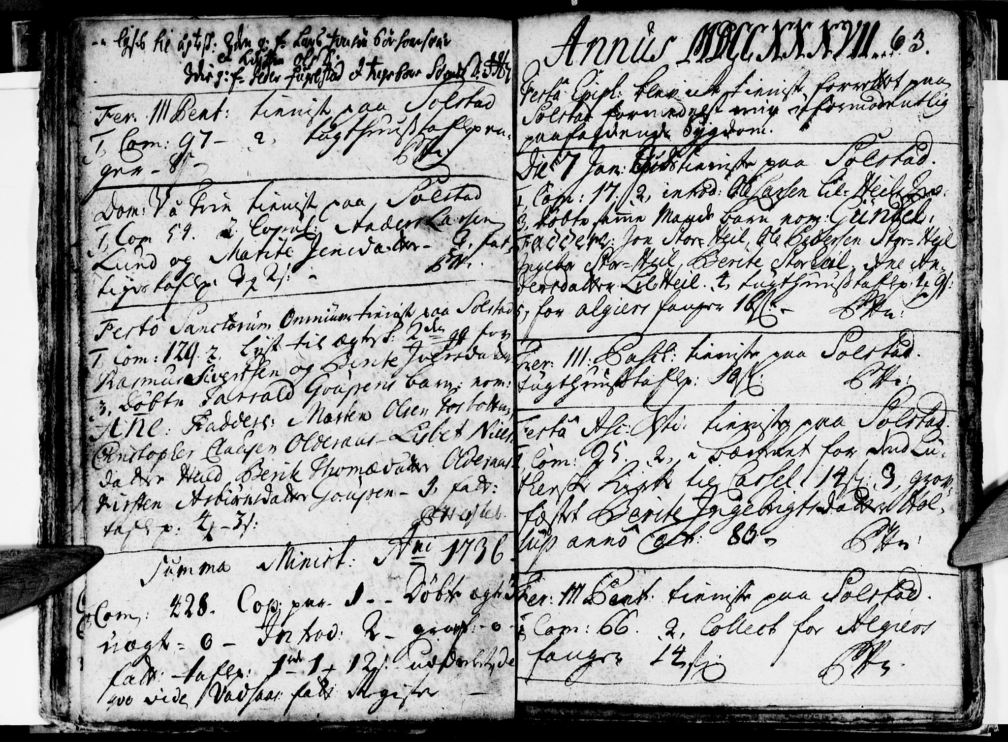 Ministerialprotokoller, klokkerbøker og fødselsregistre - Nordland, SAT/A-1459/811/L0164: Parish register (official) no. 811A01, 1677-1762, p. 63