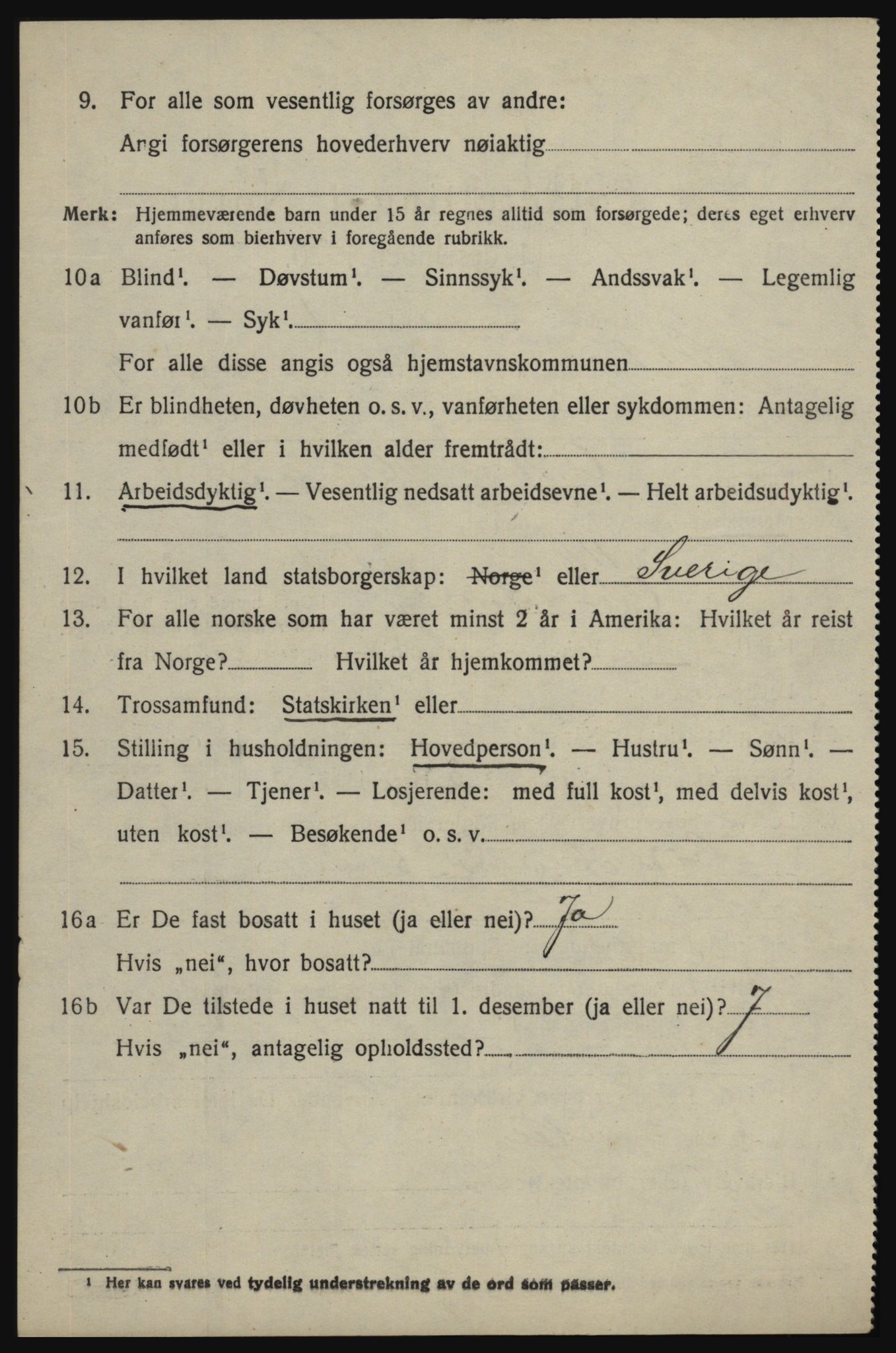 SAO, 1920 census for Skjeberg, 1920, p. 8866