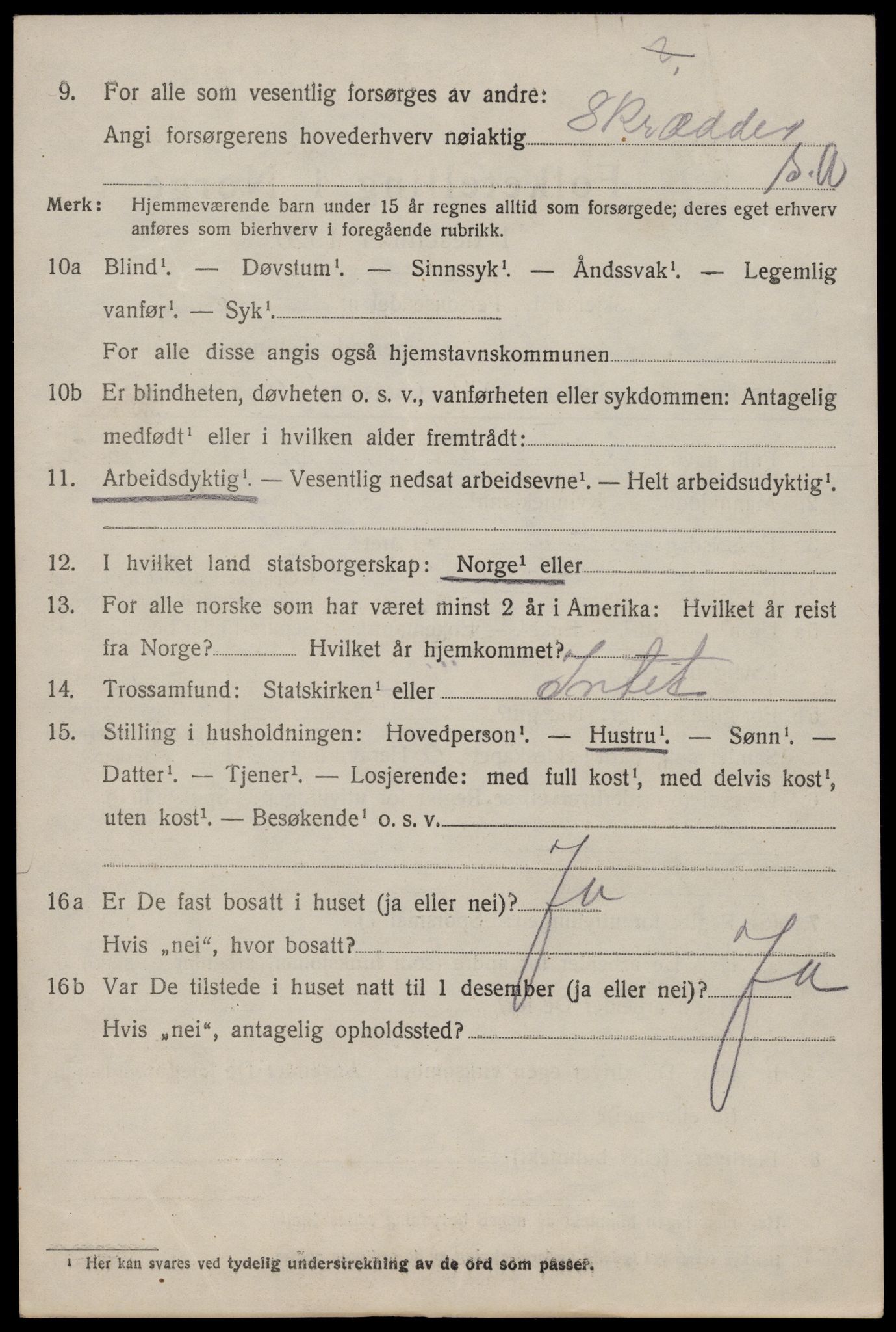 SAKO, 1920 census for Hjartdal, 1920, p. 2247