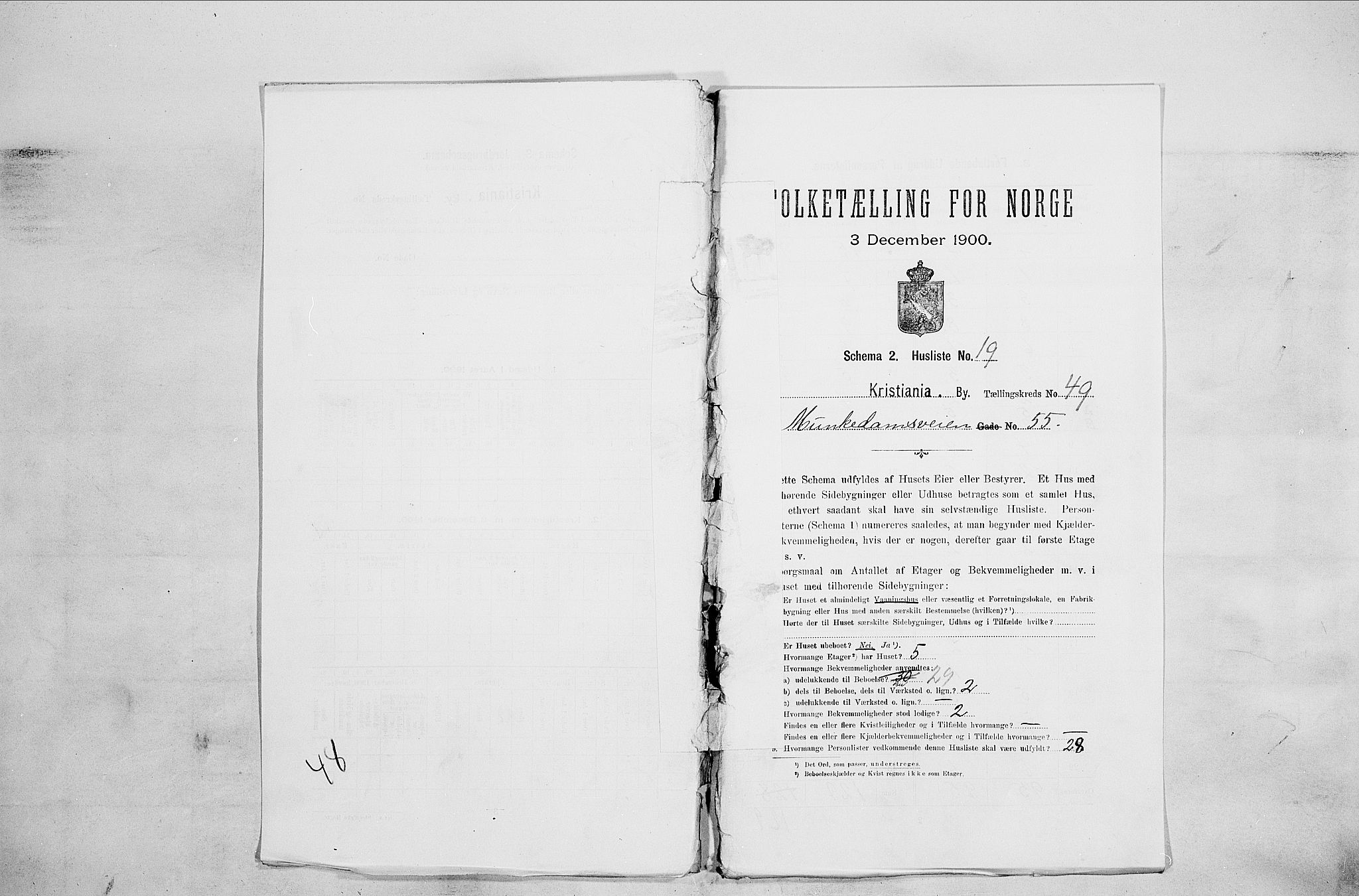 SAO, 1900 census for Kristiania, 1900, p. 61324