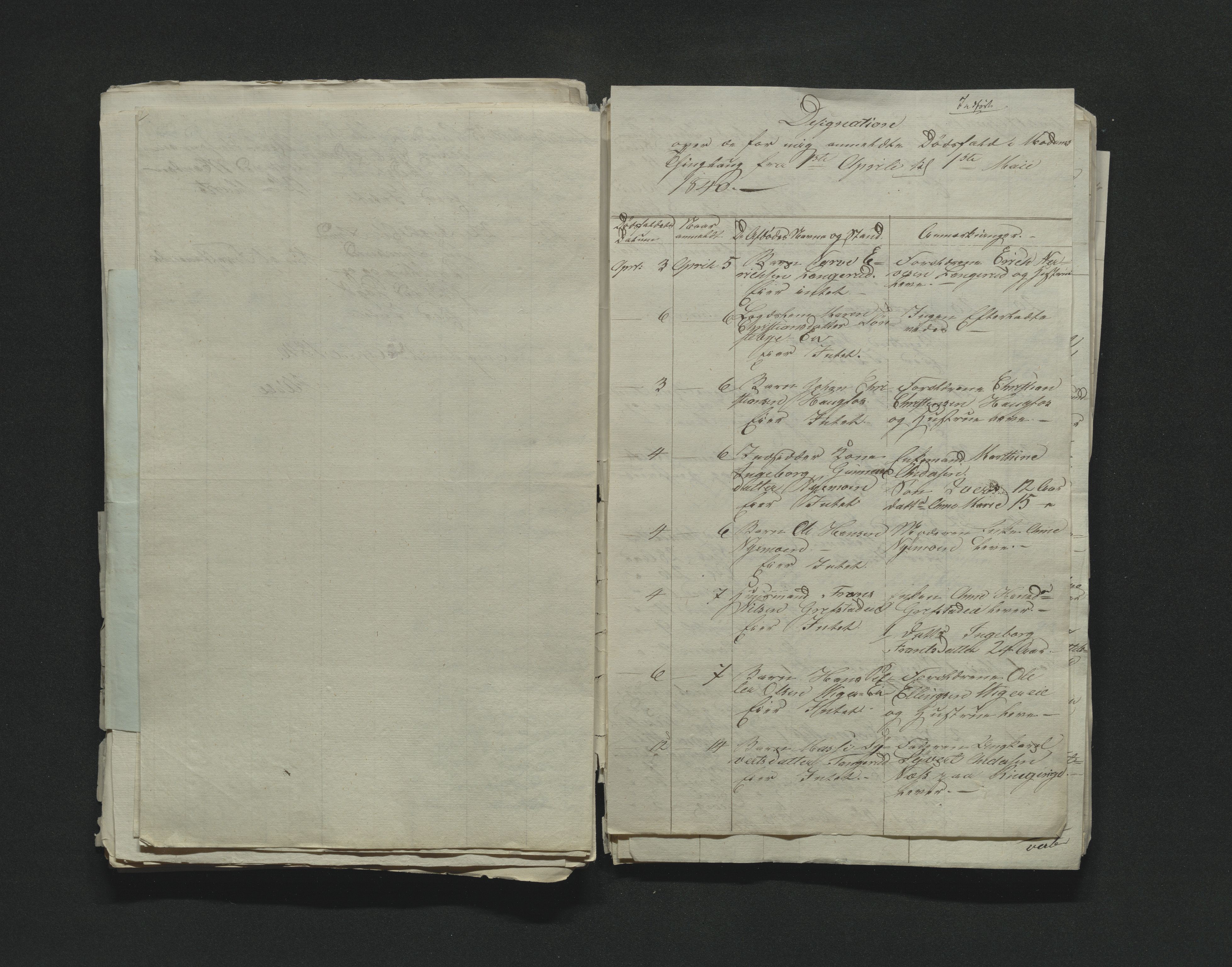 Eiker, Modum og Sigdal sorenskriveri, AV/SAKO-A-123/H/Ha/Hab/L0005: Dødsfallsmeldinger, 1837-1840