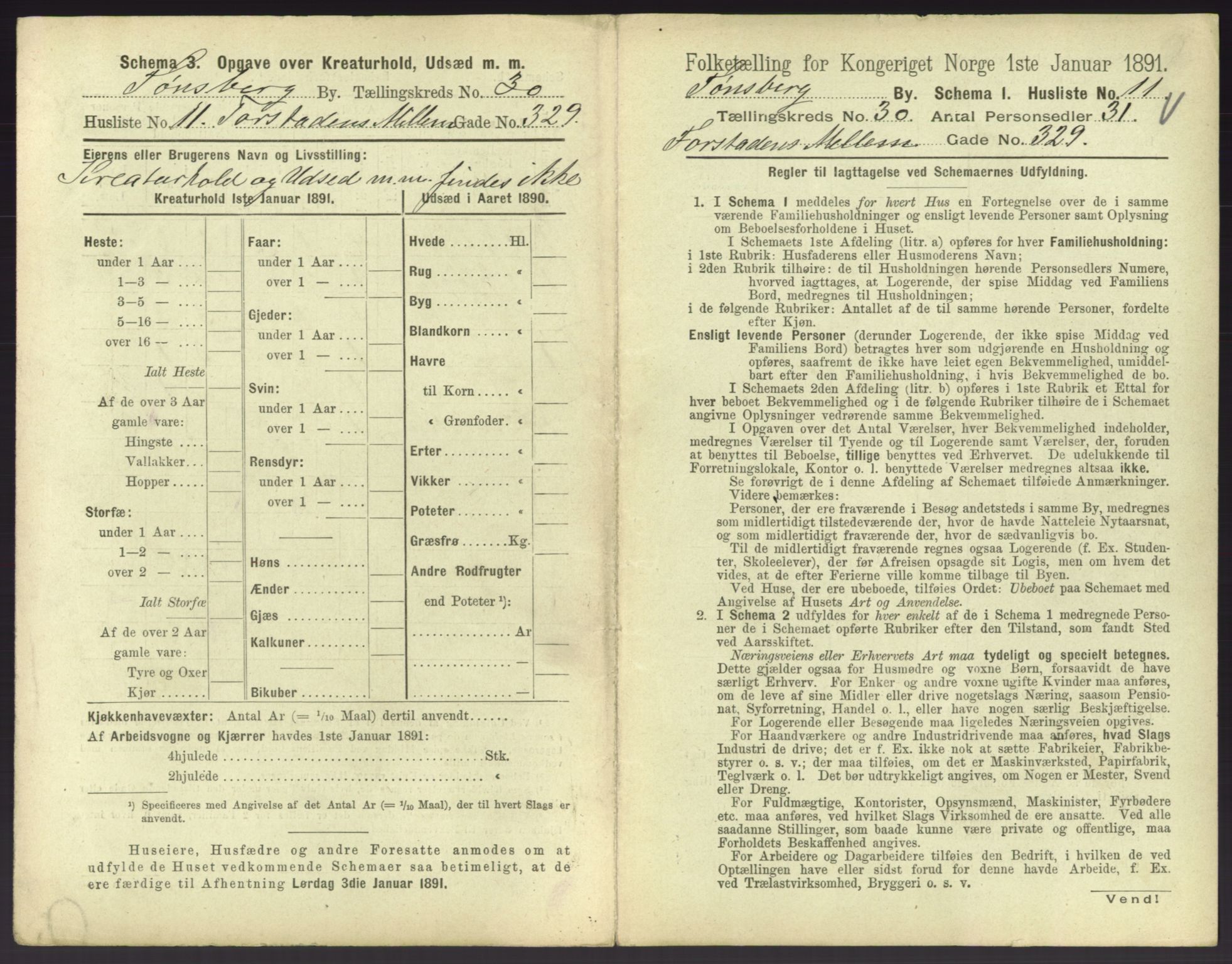 RA, 1891 census for 0705 Tønsberg, 1891, p. 930