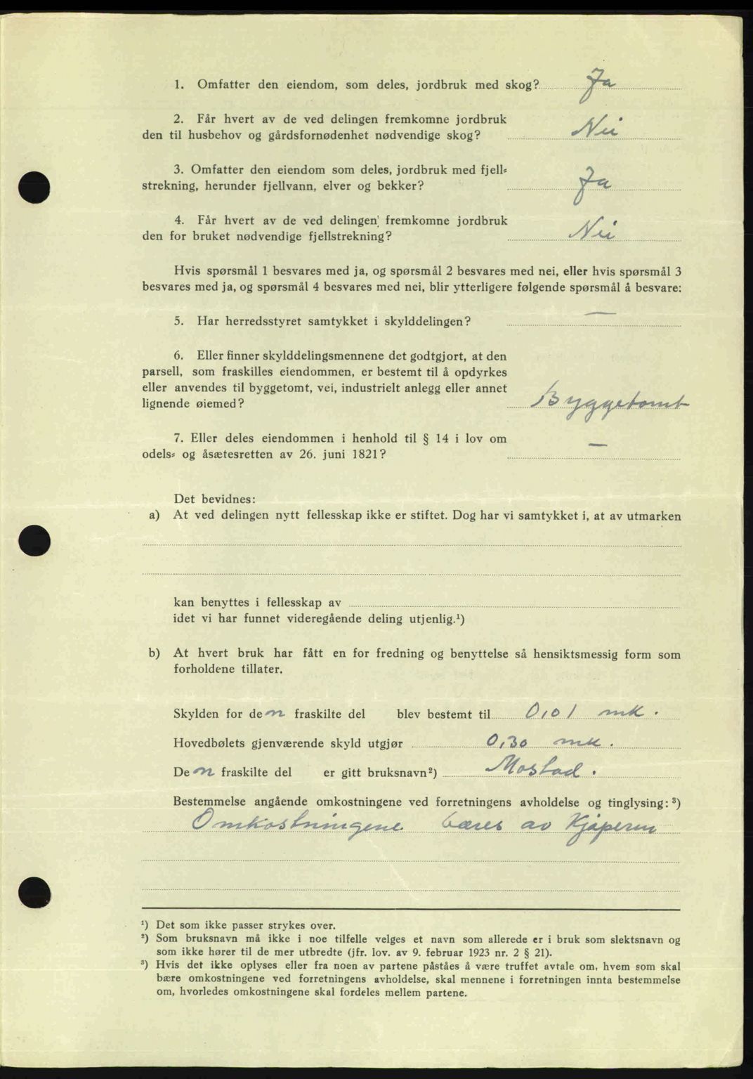 Romsdal sorenskriveri, AV/SAT-A-4149/1/2/2C: Mortgage book no. A22, 1947-1947, Diary no: : 780/1947