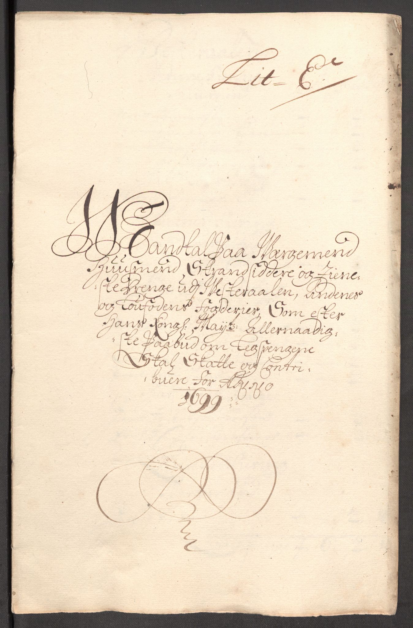 Rentekammeret inntil 1814, Reviderte regnskaper, Fogderegnskap, RA/EA-4092/R67/L4678: Fogderegnskap Vesterålen, Andenes og Lofoten, 1696-1708, p. 291