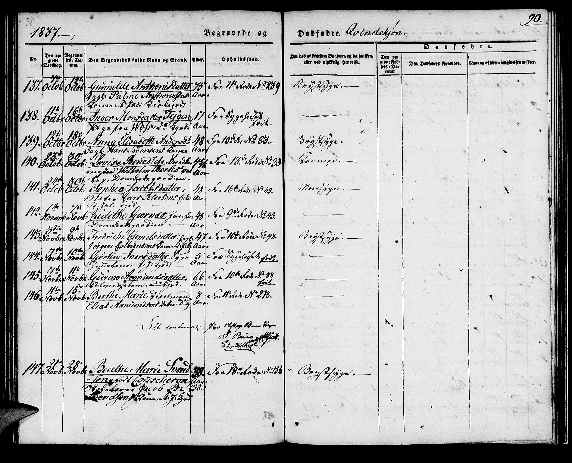 Domkirken sokneprestembete, AV/SAB-A-74801/H/Haa/L0015: Parish register (official) no. A 14, 1835-1840, p. 90