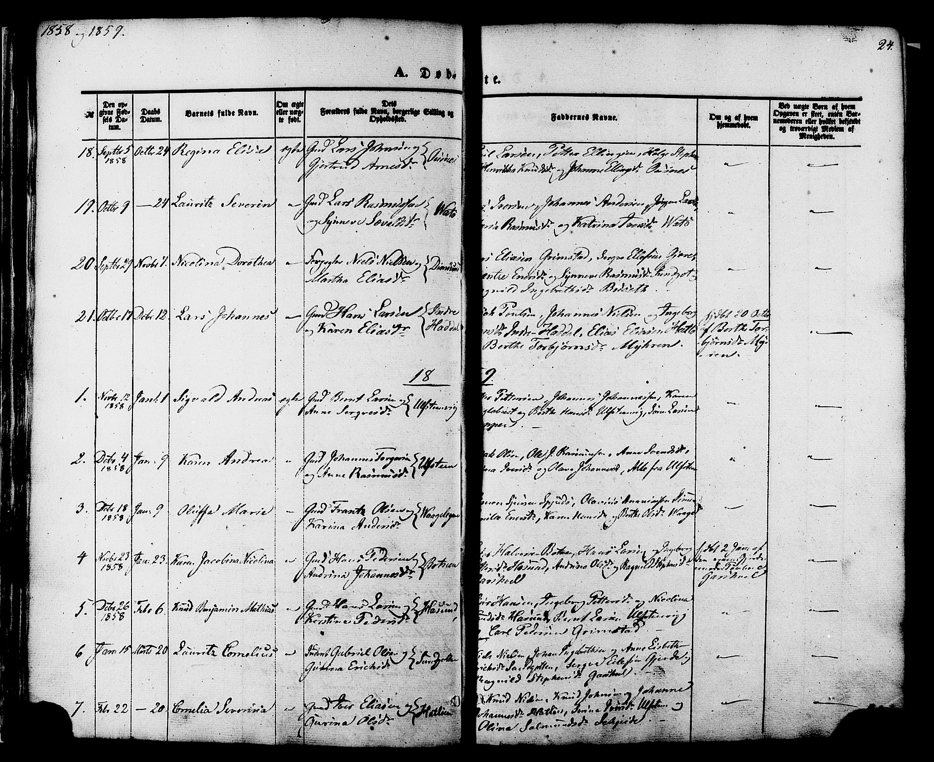 Ministerialprotokoller, klokkerbøker og fødselsregistre - Møre og Romsdal, AV/SAT-A-1454/509/L0105: Parish register (official) no. 509A03, 1848-1882, p. 24