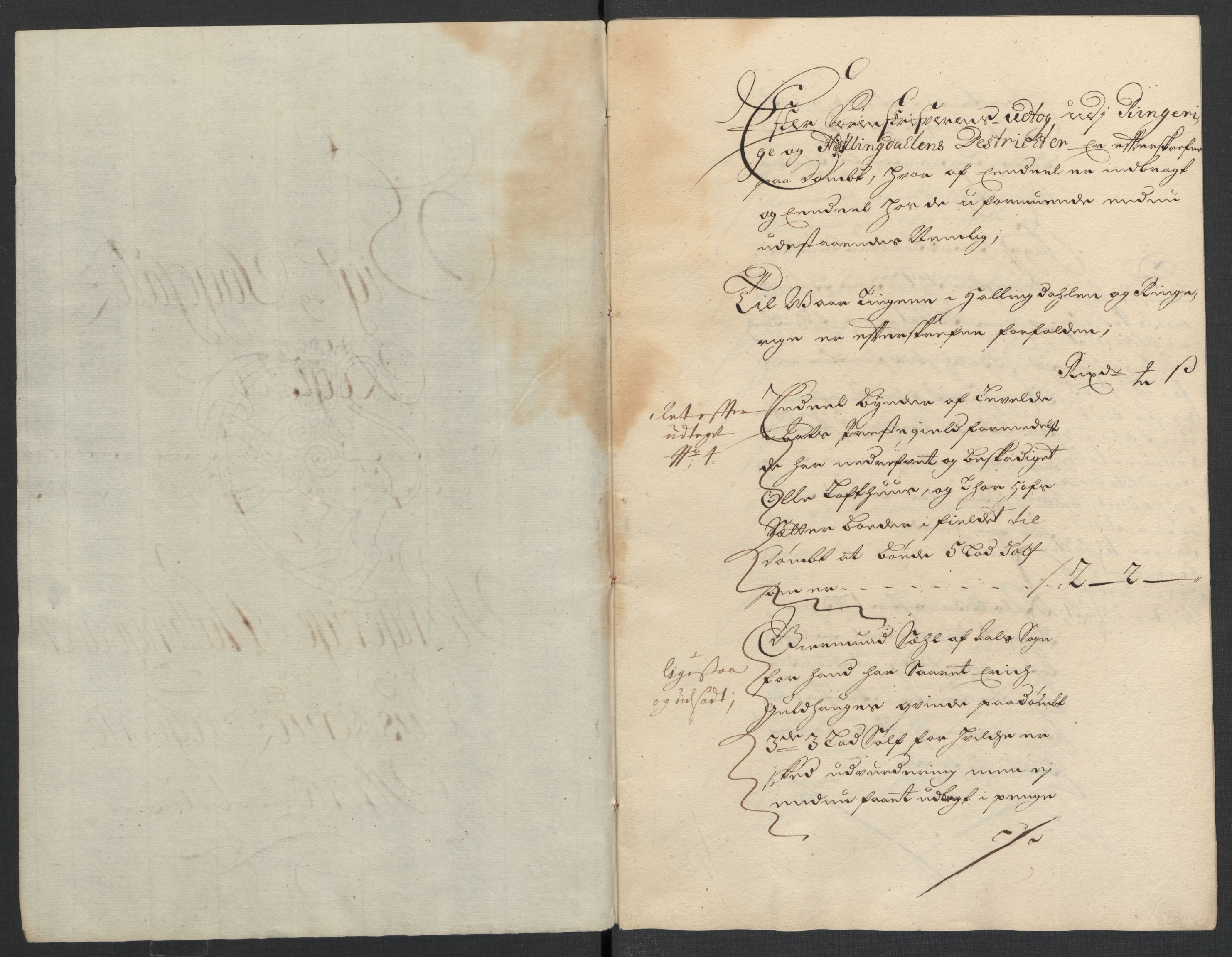 Rentekammeret inntil 1814, Reviderte regnskaper, Fogderegnskap, RA/EA-4092/R22/L1463: Fogderegnskap Ringerike, Hallingdal og Buskerud, 1704, p. 181