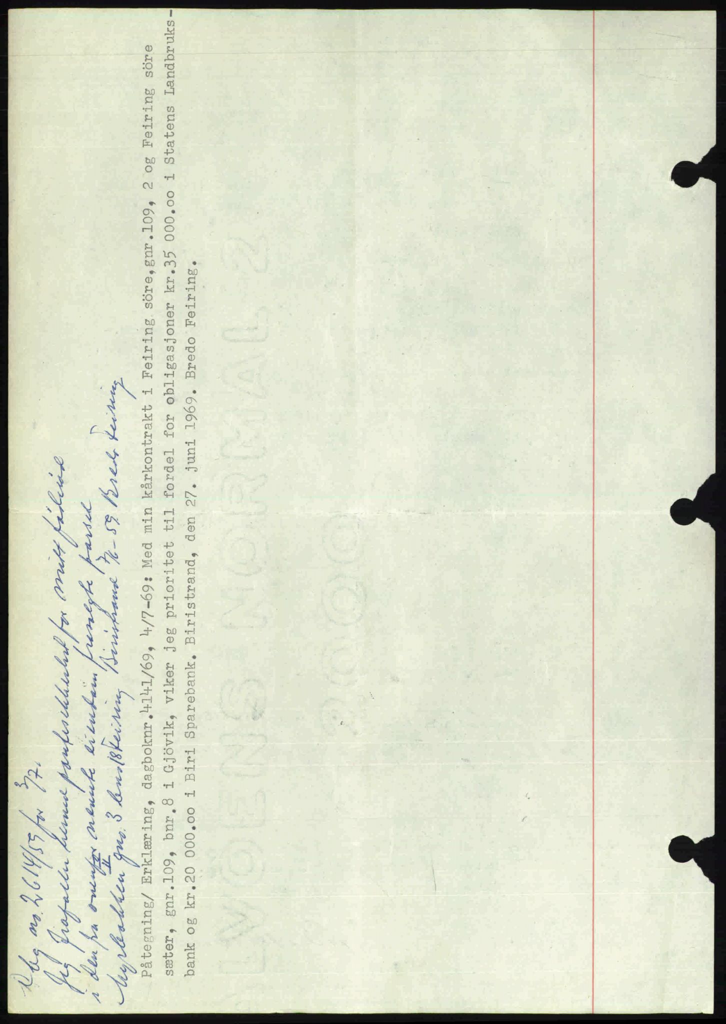 Toten tingrett, SAH/TING-006/H/Hb/Hbc/L0013: Mortgage book no. Hbc-13, 1945-1945, Diary no: : 863/1945