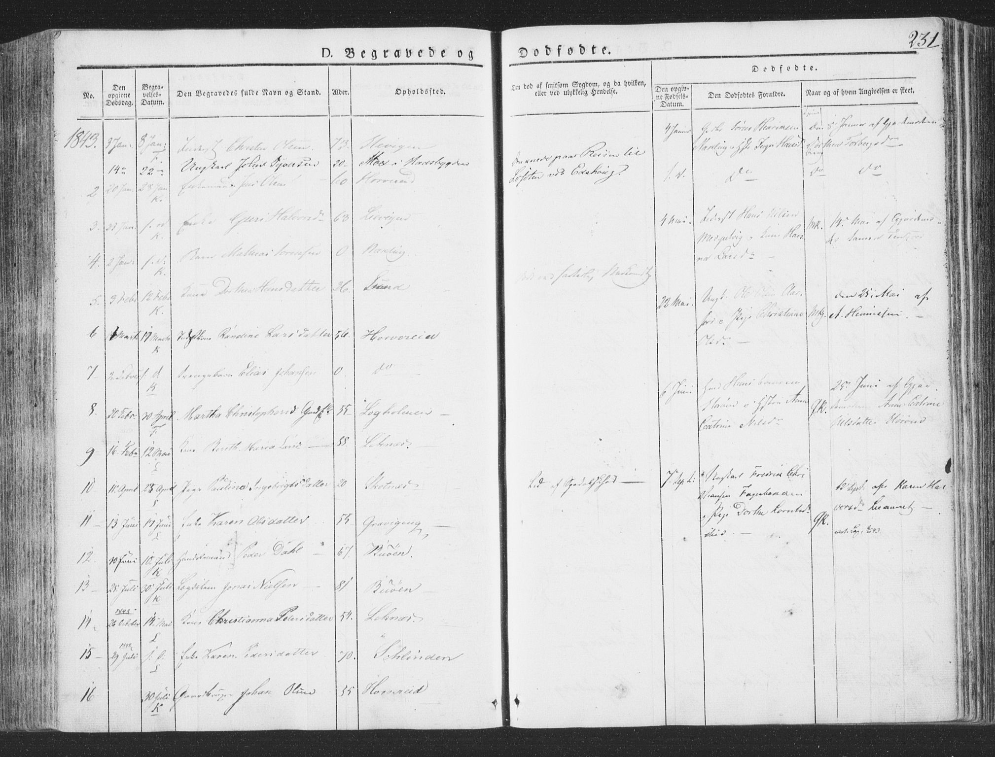 Ministerialprotokoller, klokkerbøker og fødselsregistre - Nord-Trøndelag, SAT/A-1458/780/L0639: Parish register (official) no. 780A04, 1830-1844, p. 231