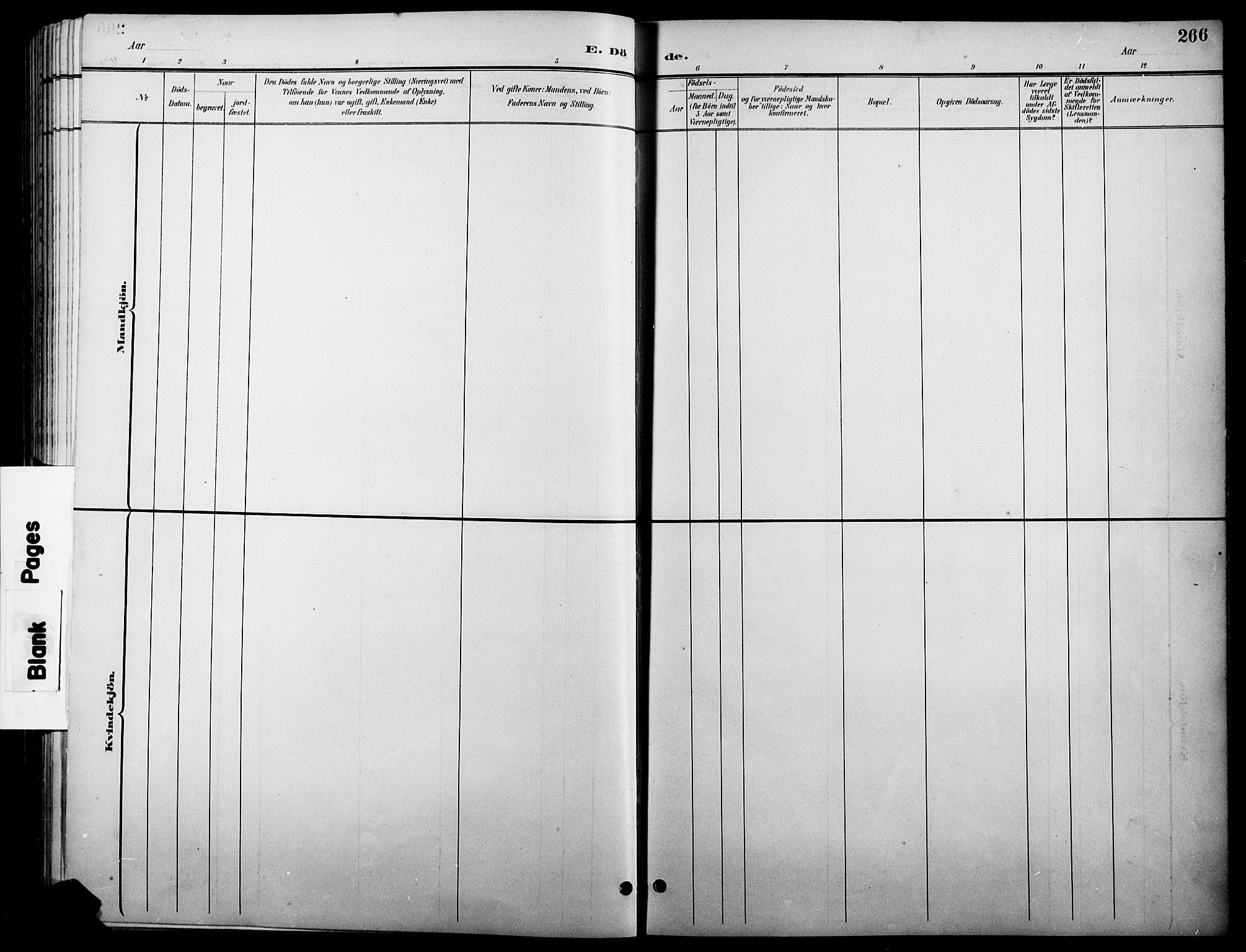 Stange prestekontor, AV/SAH-PREST-002/L/L0011: Parish register (copy) no. 11, 1895-1917, p. 266