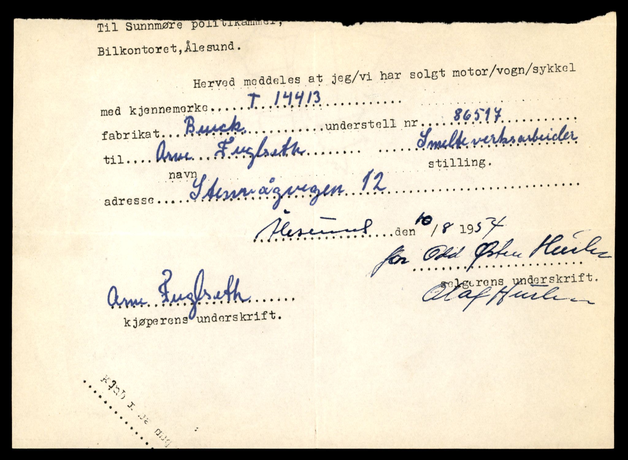 Møre og Romsdal vegkontor - Ålesund trafikkstasjon, AV/SAT-A-4099/F/Fe/L0045: Registreringskort for kjøretøy T 14320 - T 14444, 1927-1998, p. 2373