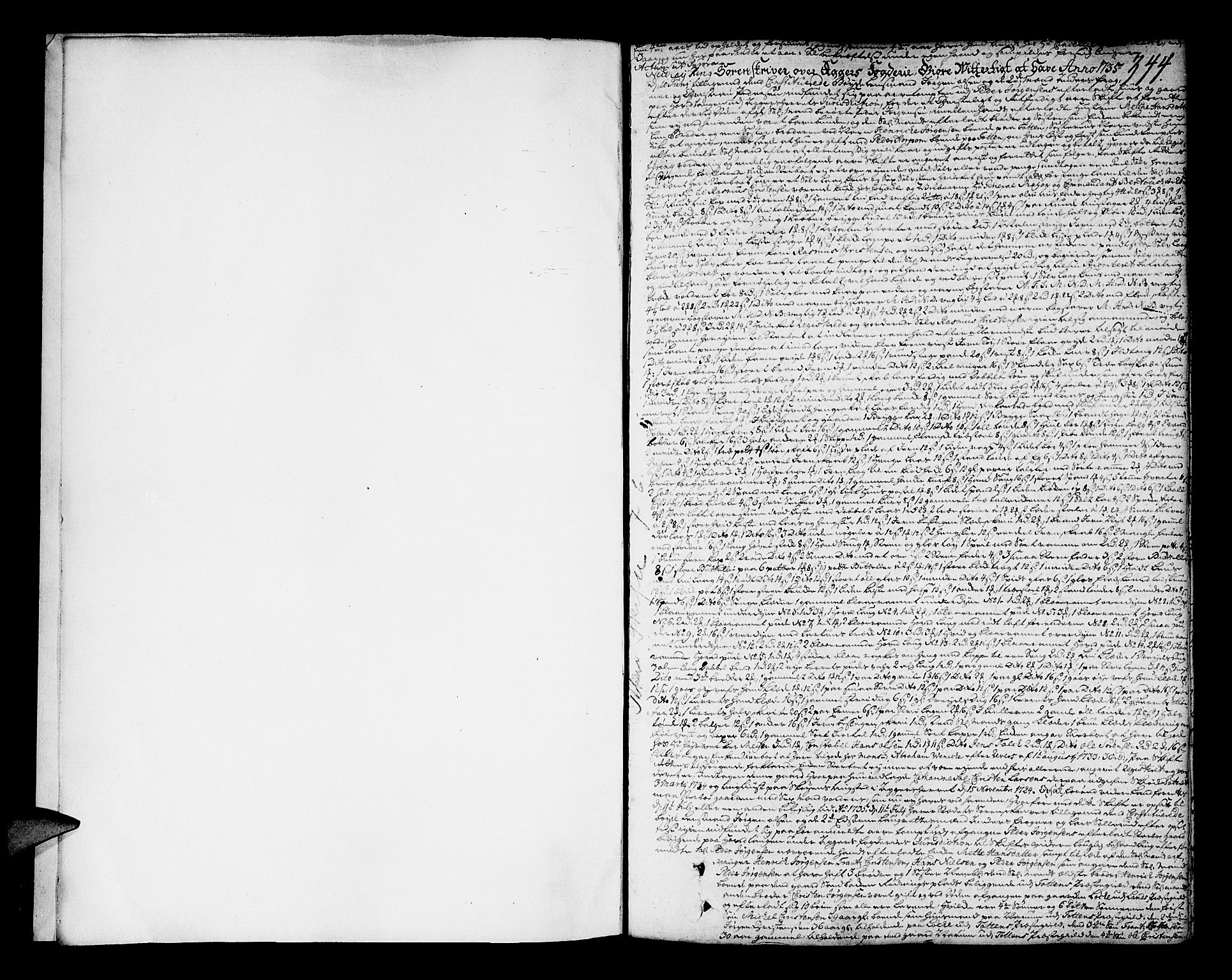 Aker sorenskriveri, SAO/A-10895/H/Hb/L0007b: Skifteprotokoll, 1735-1743, p. 344