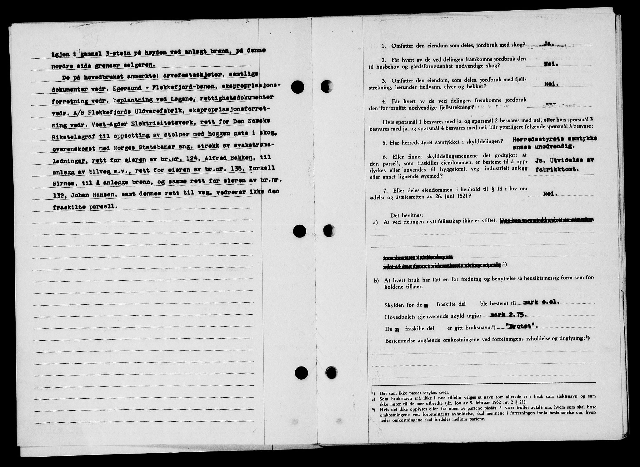 Flekkefjord sorenskriveri, SAK/1221-0001/G/Gb/Gba/L0064: Mortgage book no. A-12, 1948-1949, Diary no: : 760/1948