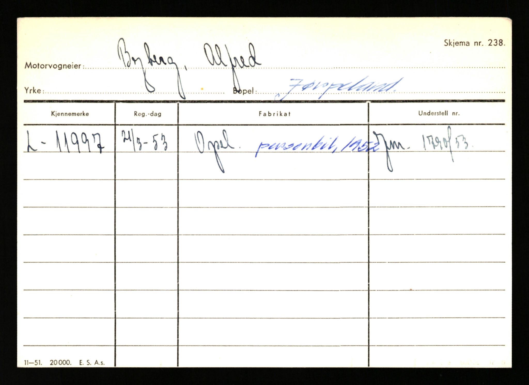 Stavanger trafikkstasjon, AV/SAST-A-101942/0/H/L0005: Bue - Dahlstrøm, 1930-1971, p. 159